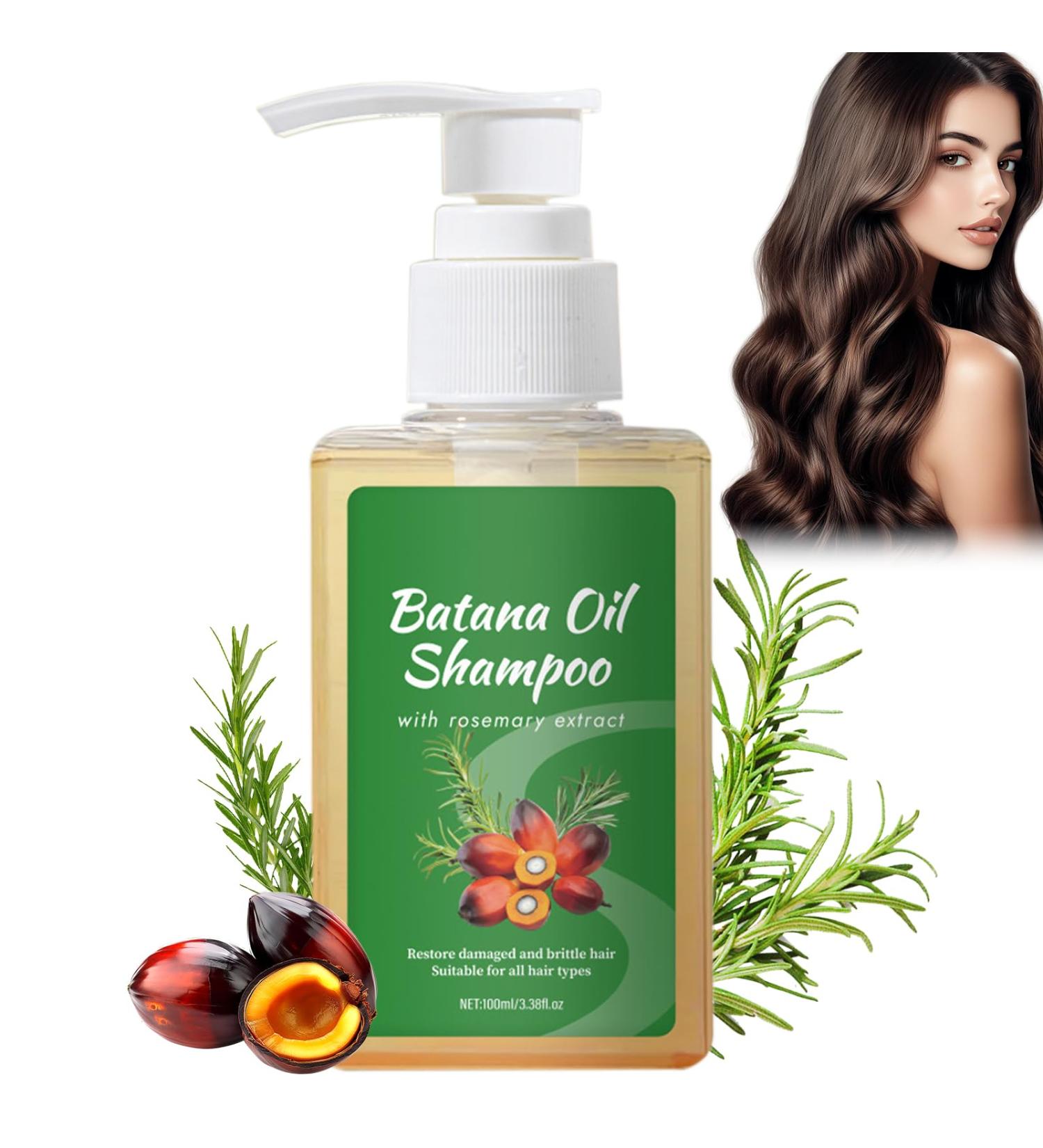 Boloshine Batana oil hair growth shampoo Batana shampoo with rosemary for thinning hair or hair loss for women and men nourishes the scalp for all hair types - Buy Online on GoSupps.com