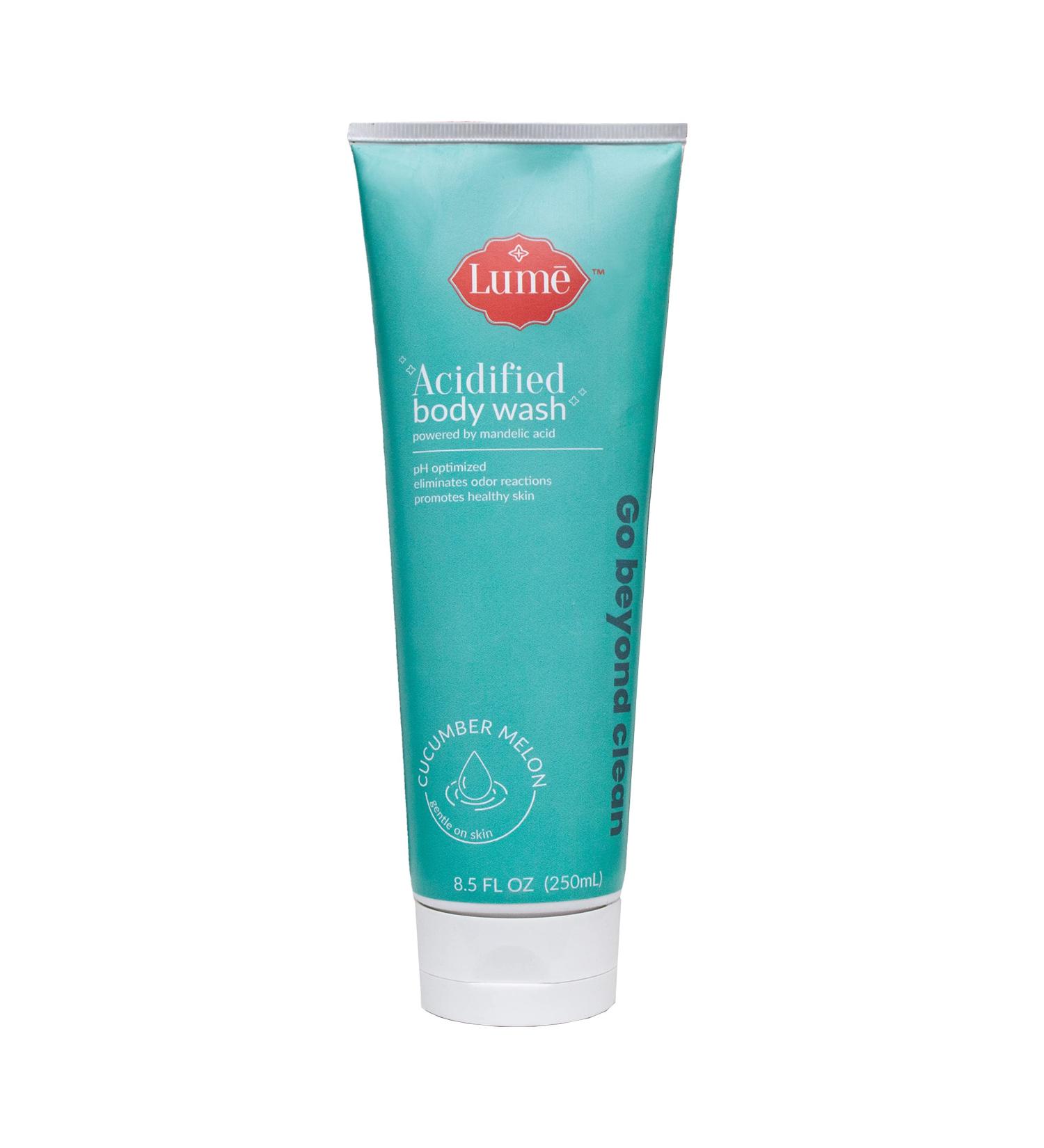 Shop Lume Acidified Body Wash - Cucumber Melon, 8.5oz | Odor Elimination & pH Balance for Soft Skin - Buy Online on GoSupps.com