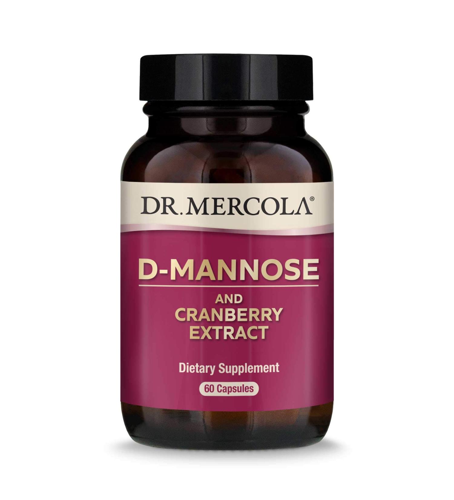 Buy Dr. Mercola D-Mannose & Cranberry Extract - 60 Capsules for Urinary Health - Buy Online on GoSupps.com