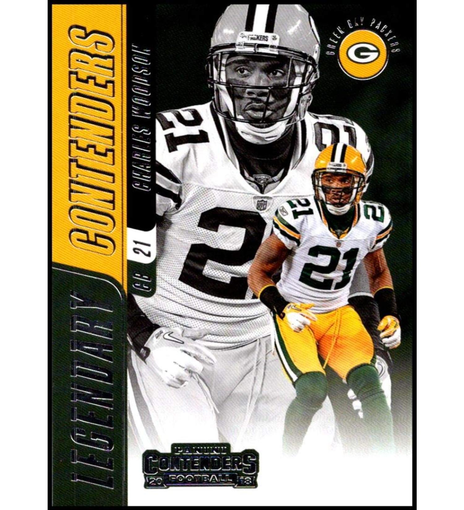 2018 Panini Contenders Legendary Contenders #LC-CW Charles Woodson Green Bay Packers NFL Football Trading Card