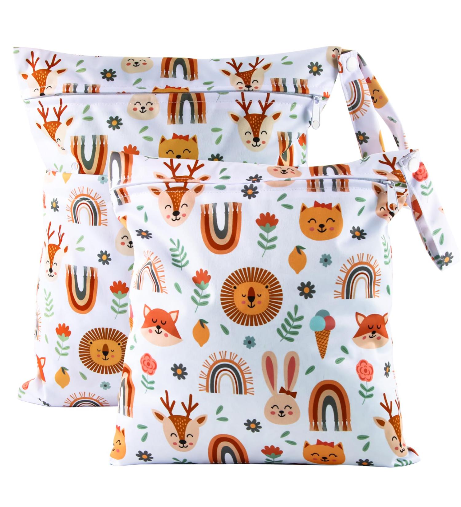 Buy Darryy Wetbag Kindergarten 2-Pack | Waterproof Laundry & Diaper Bags - Eco-Friendly Reusable Fox Design - Buy Online on GoSupps.com
