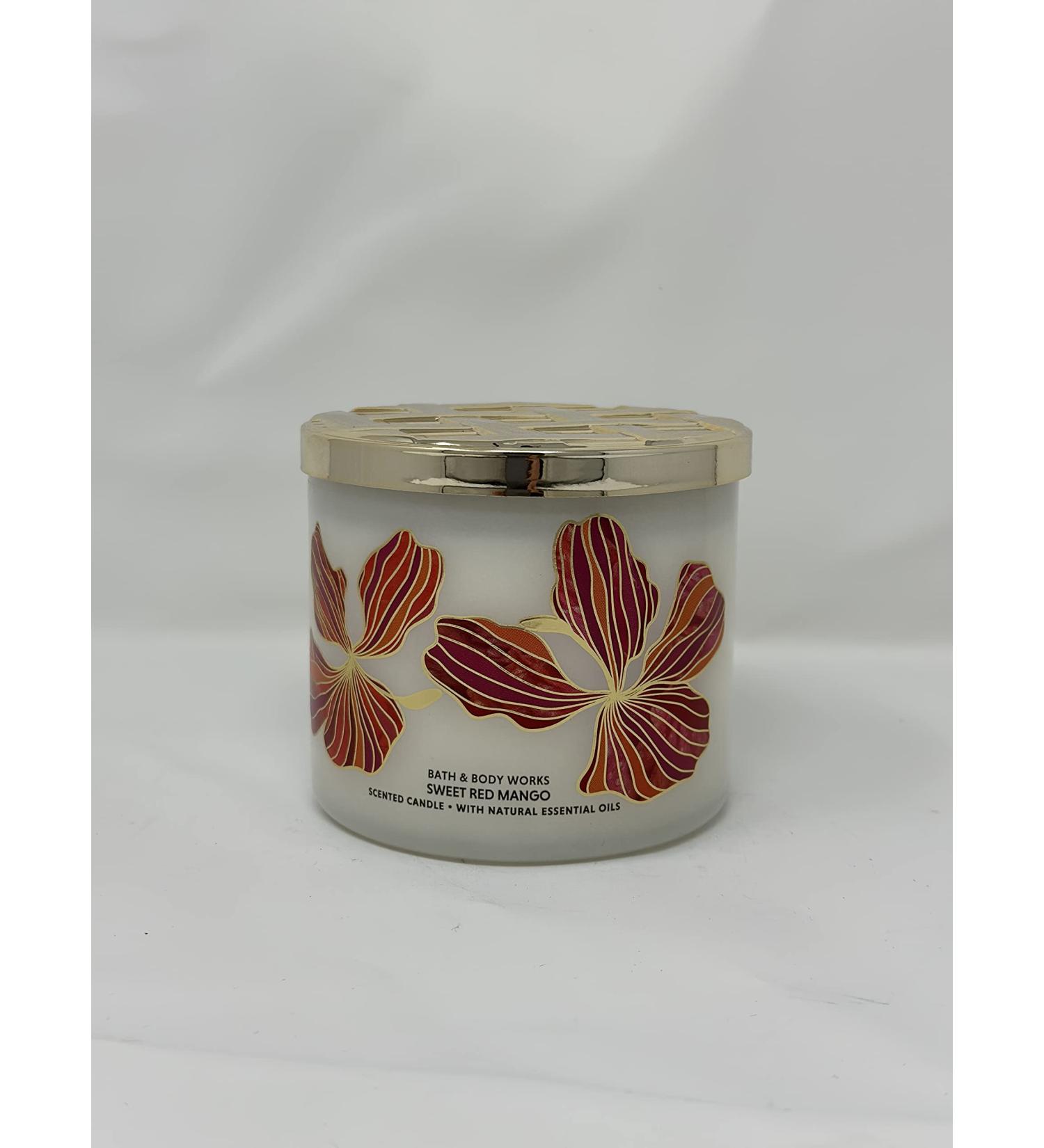 Sweet Red Mango 3 Wick Candle 14.5 oz / 411 g Made with Natural Essential Oil