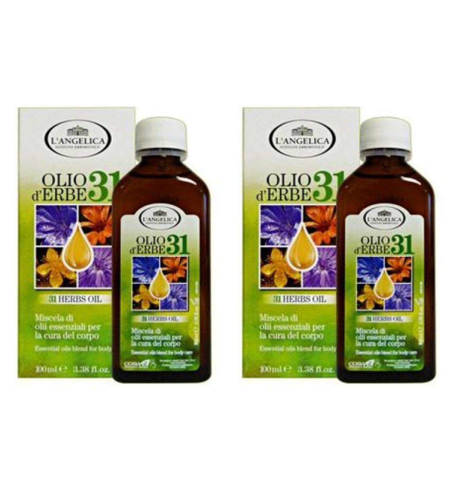 L'Angelica Olio d'Erbe 31 100 ml 3.38fl.oz Pack of 2 - Buy Online on GoSupps.com