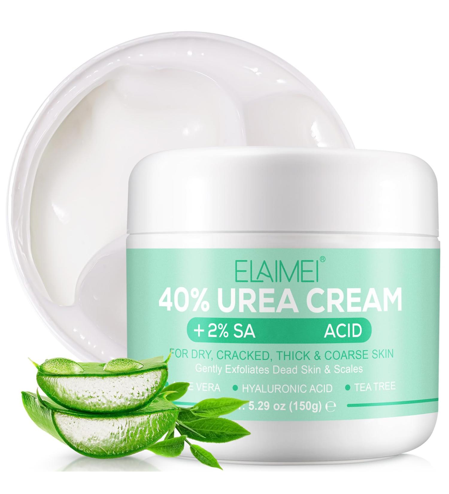 Urea Cream 40 Percent for Feet 150g Urea Cream for Cracked Heels and Dry Skin Deep Moisturizing Nourishing Callus Remover Nourishes Soften For Feet Knees Hands Elbows - Buy Online on GoSupps.com