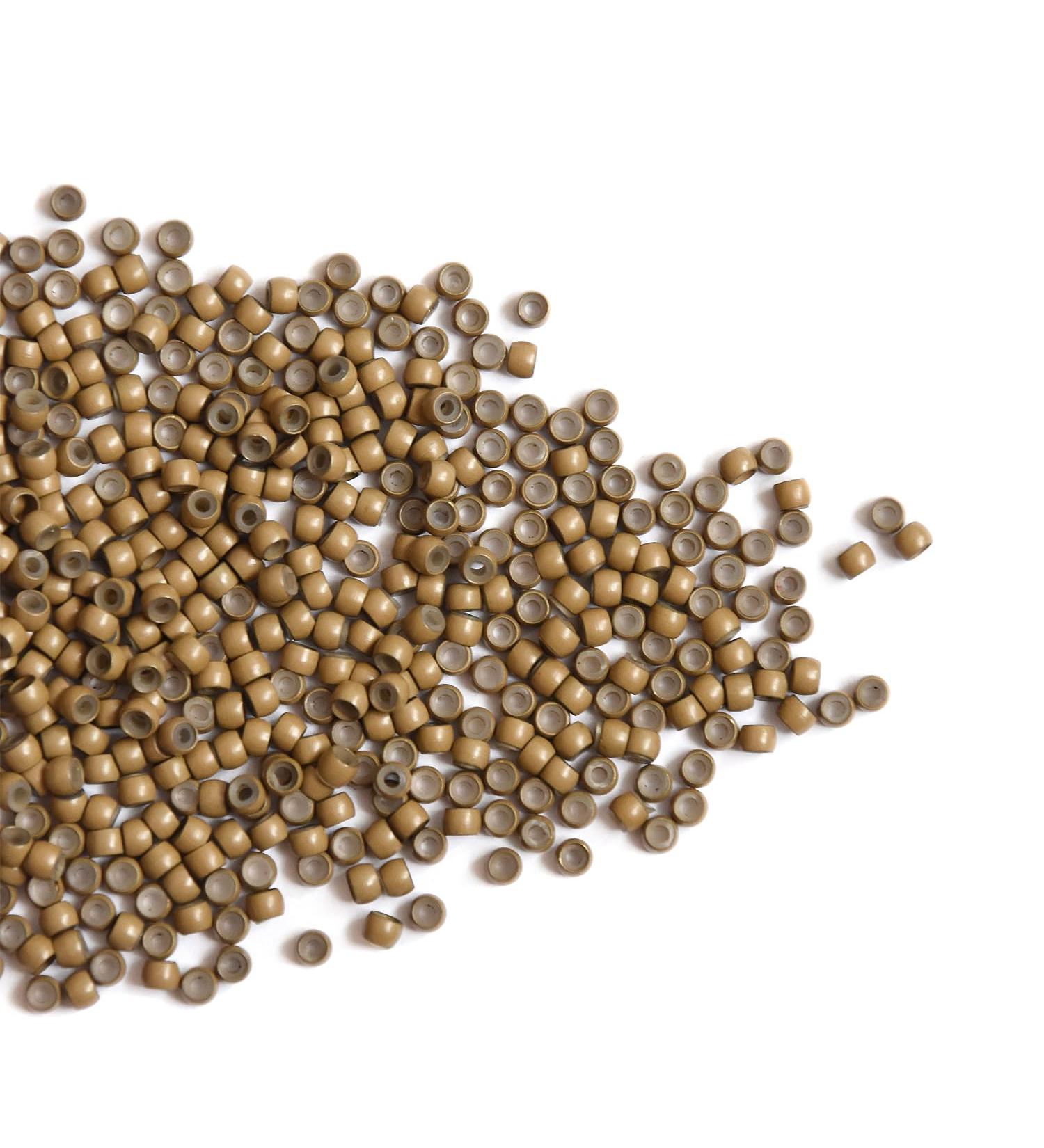 500pcs 3.0mm Dark Blonde Silicone Nano Rings Hair Extension Beads - Hair Extensions Links for Micro Rings - Bulk Pack - Buy Online on GoSupps.com