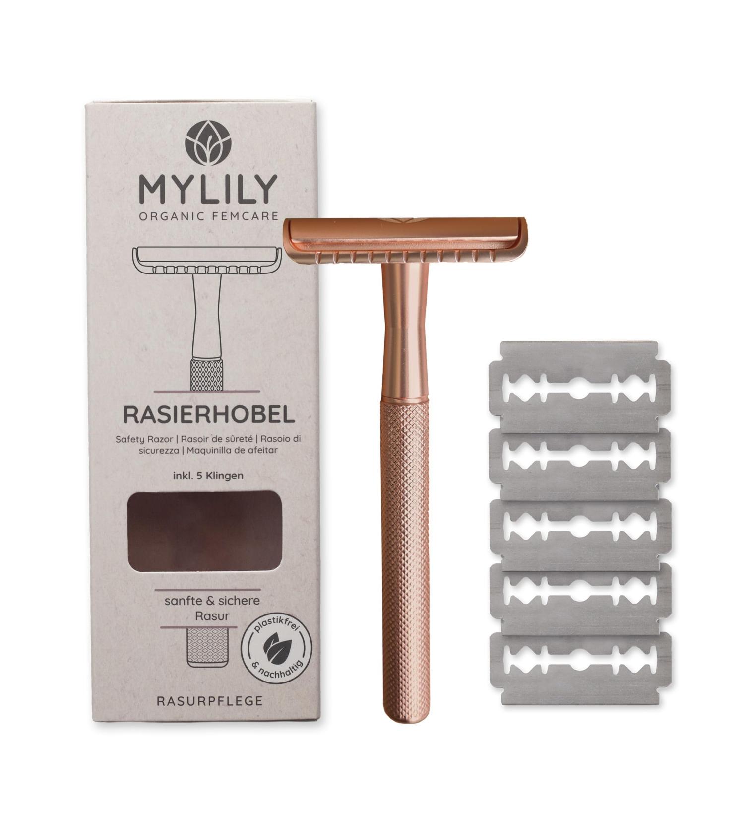 Mylily Safety Razor Hobel with 5 Blades | Perfect Shave for Women | Intimate Area Razor Plane - Buy Online on GoSupps.com