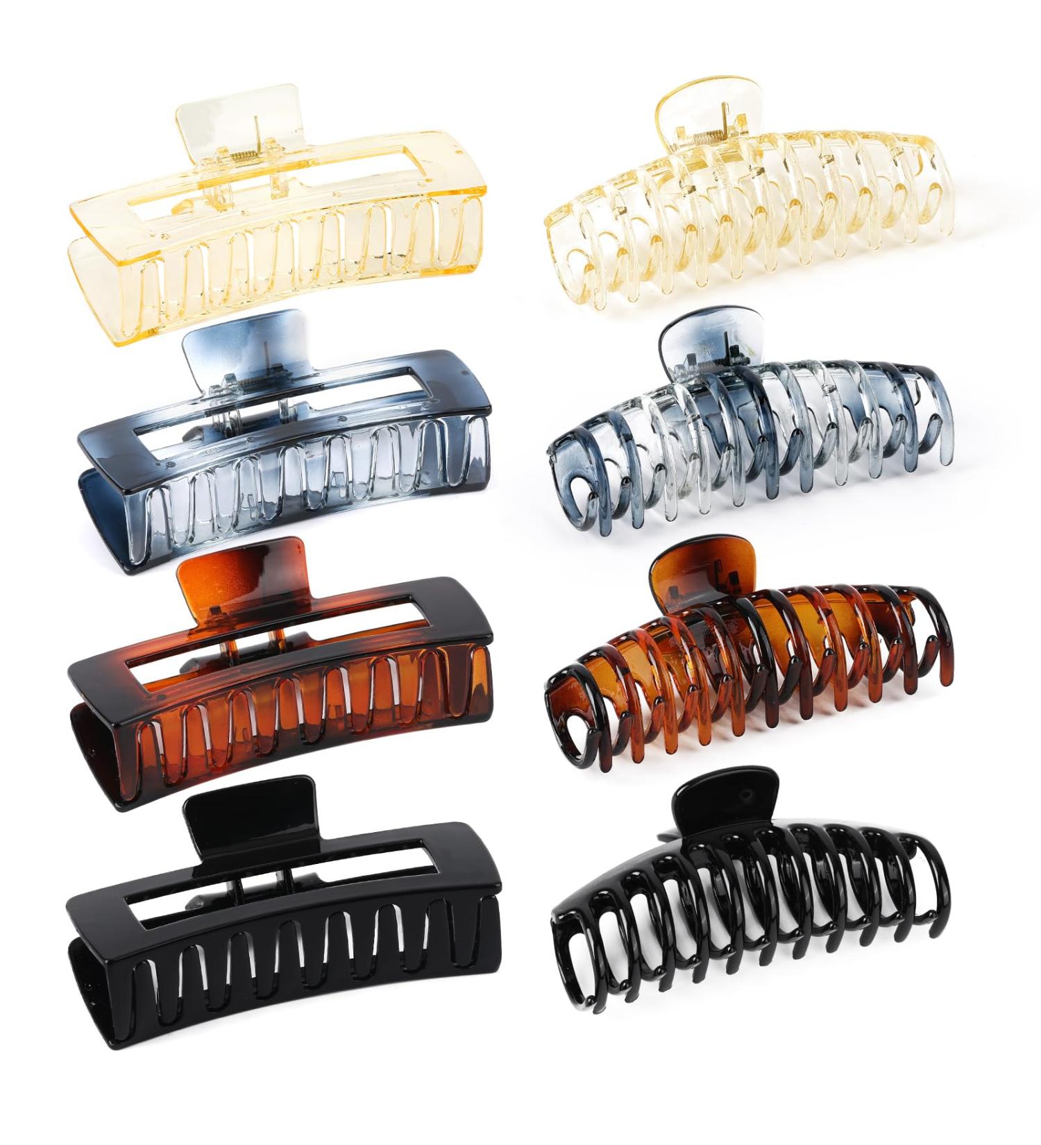 Big Claw Clips for Thick Hair - 5.25 Jumbo Clips for Women - Strong Non-Slip Design for Long Curly Hair - Glossy Colors Available - Buy Online on GoSupps.com