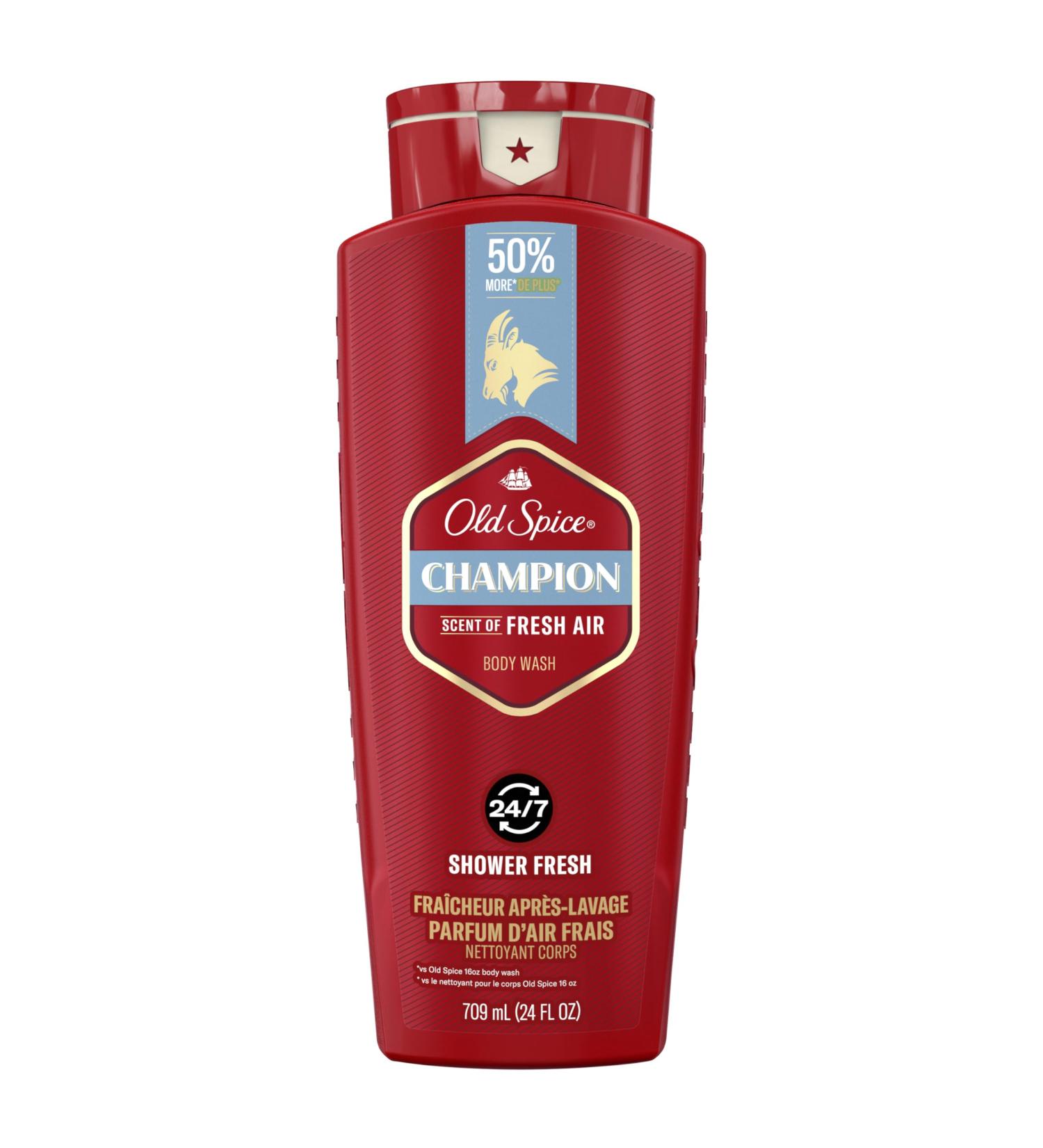 Old Spice Body Wash for Men Champion 709 ml (24 fl.oz) Fresh 709 ml (Pack of 1) - Buy Online on GoSupps.com