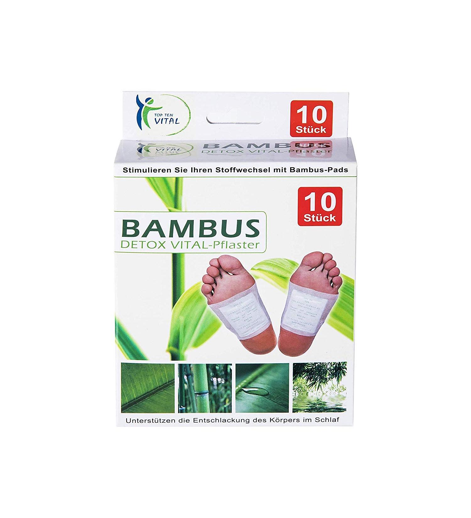10 Bamboo Vital Pads Foot Patches Energy Patches Wellness for the Feet