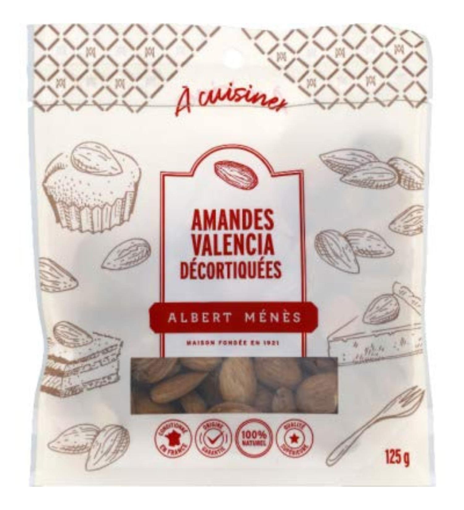 Albert Ménès Shelled Valencia Almonds - 125 g bag