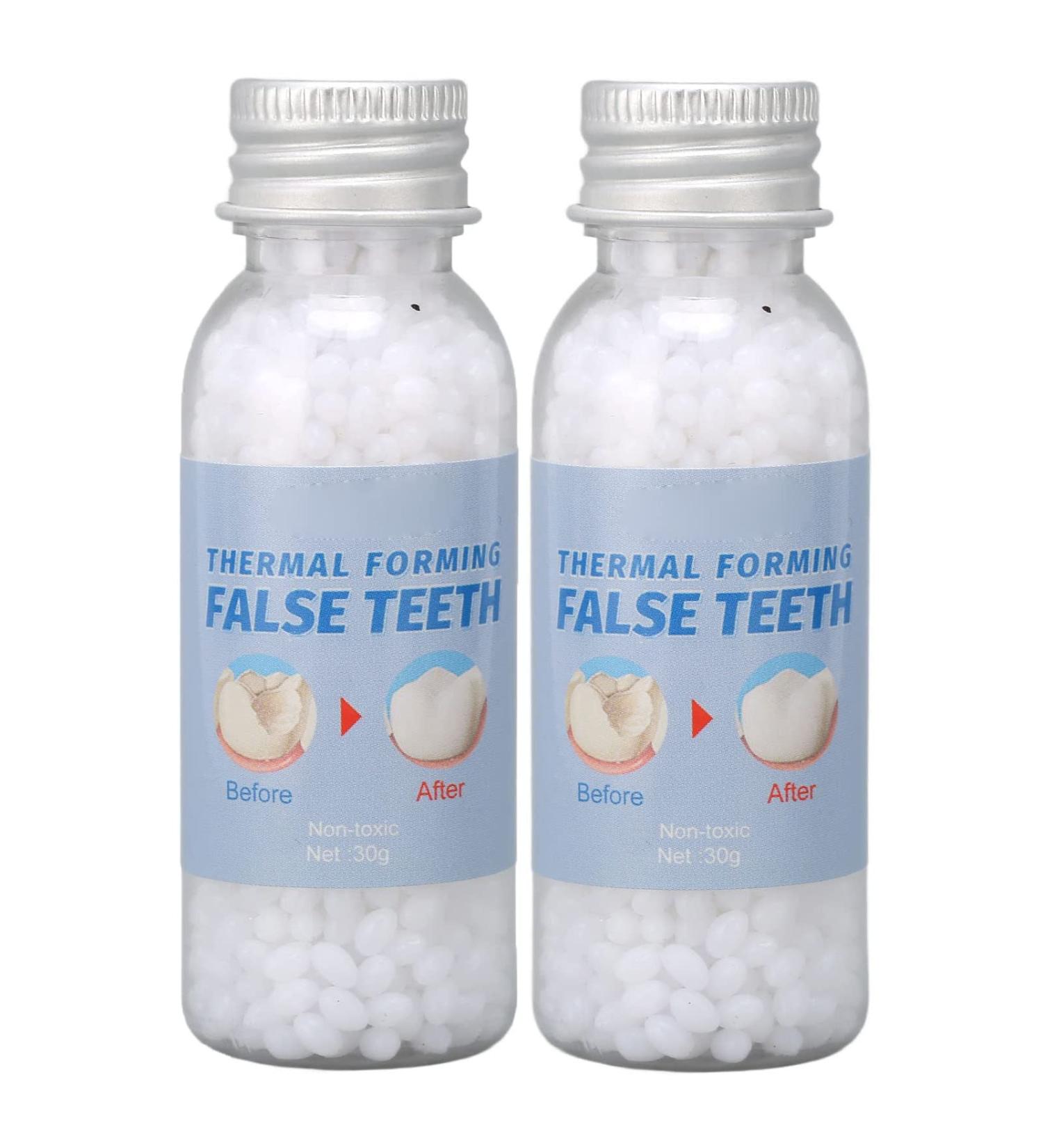 WTTFC Temporary Dental Repair Kit - Tooth Filling Beads Instant Veneers & Adhesive Beads for Broken Teeth (60G) - International Shipping Available - Buy Online on GoSupps.com