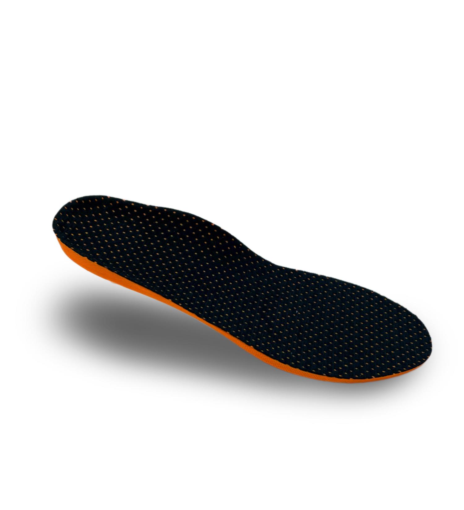 HUHV HEALIUM Pod Tech Recovery Shoe Insoles - Black/Orange Boost for Men (Size 8) & Women (Size 10) - International Shipping Available - Buy Online on GoSupps.com