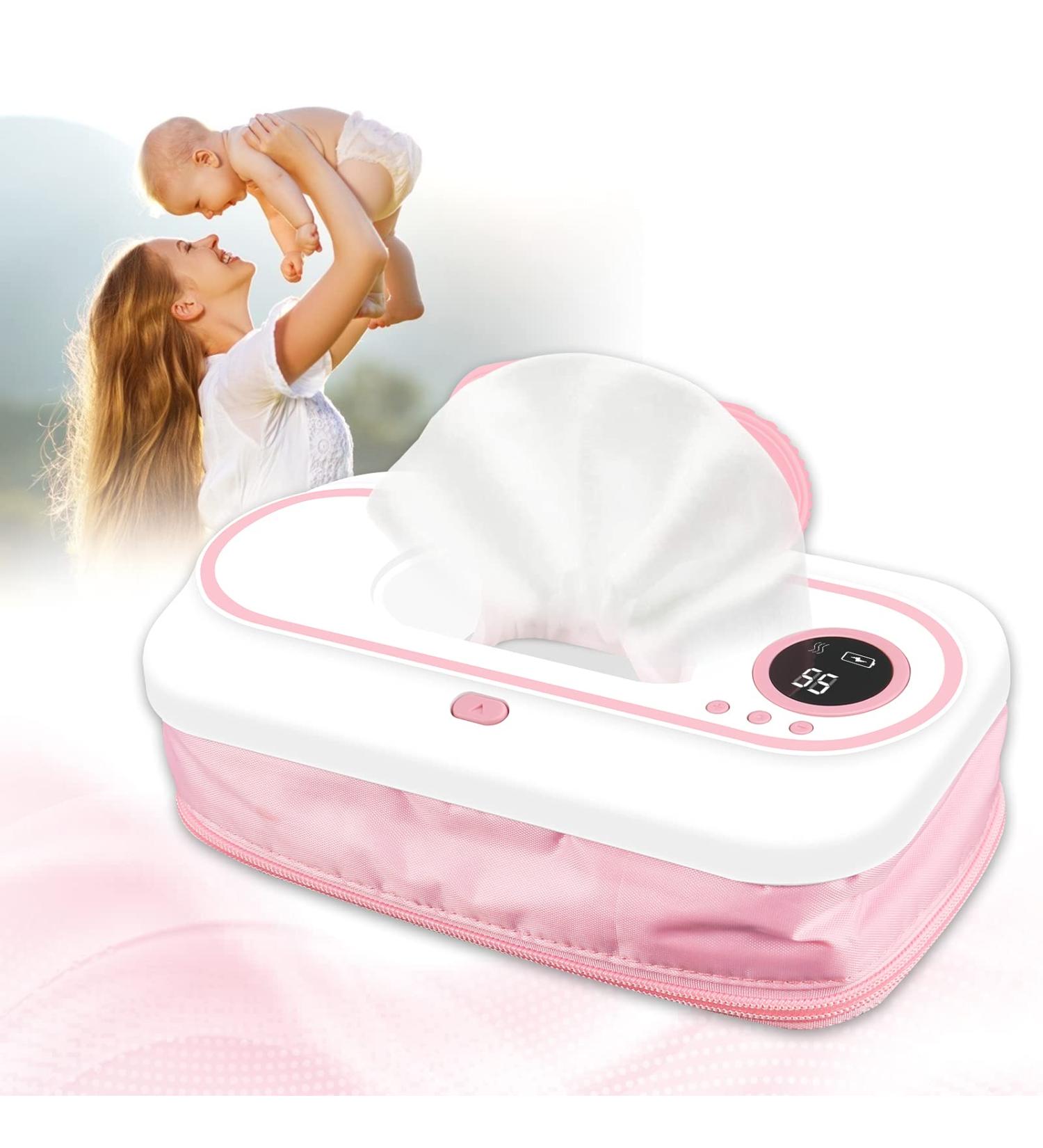 Portable Wipe Warmer with 2 Modes Heating Control, BPA-Free Baby Wipes Dispenser - Smart LED Display, Lasts 4 Hours - Ideal for Indoor & Outdoor - Buy Online on GoSupps.com