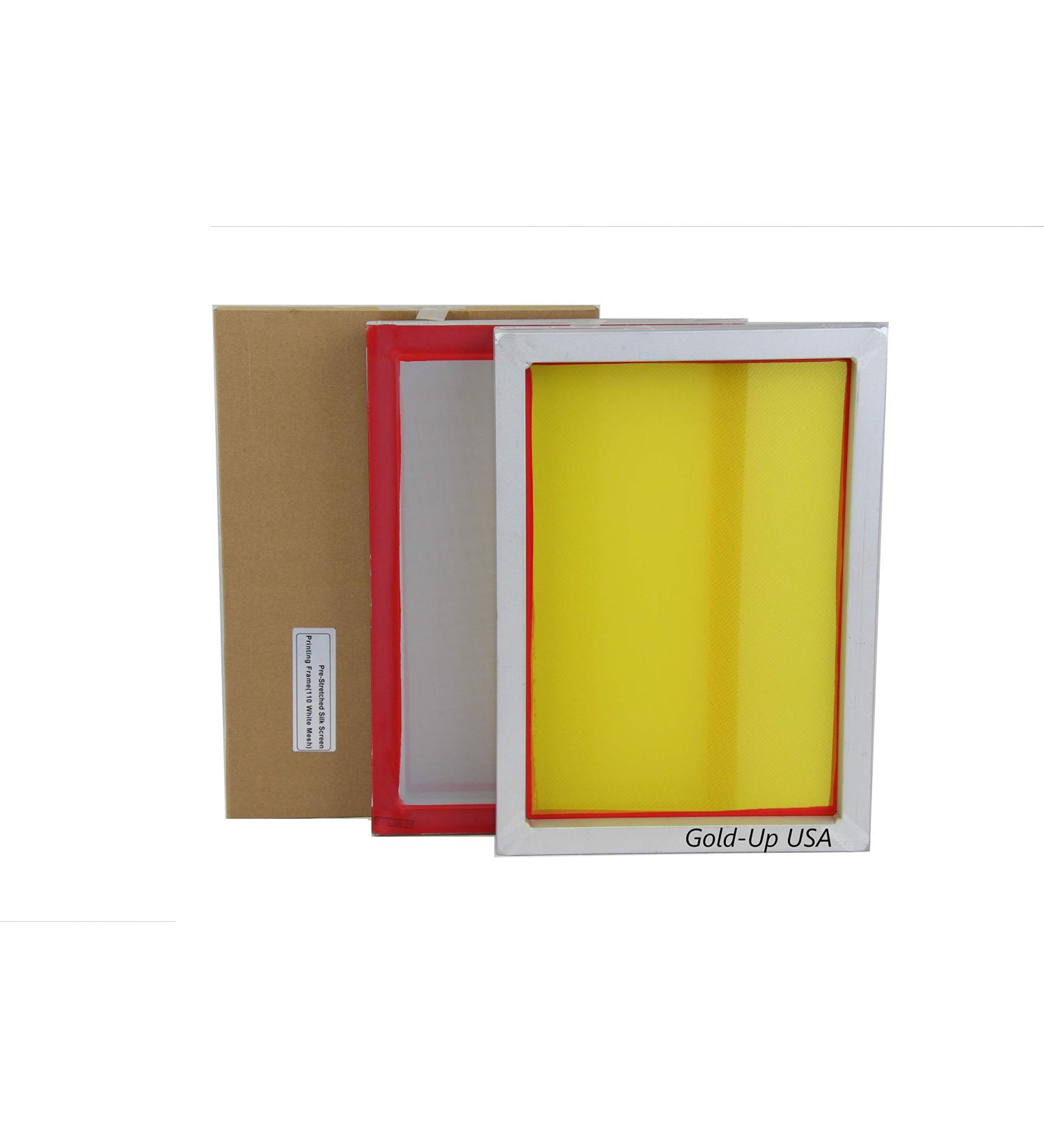 10x14 Inch Aluminum Pre-Stretched Silk Screen Frame - 200 Yellow Mesh - Buy Online on GoSupps.com