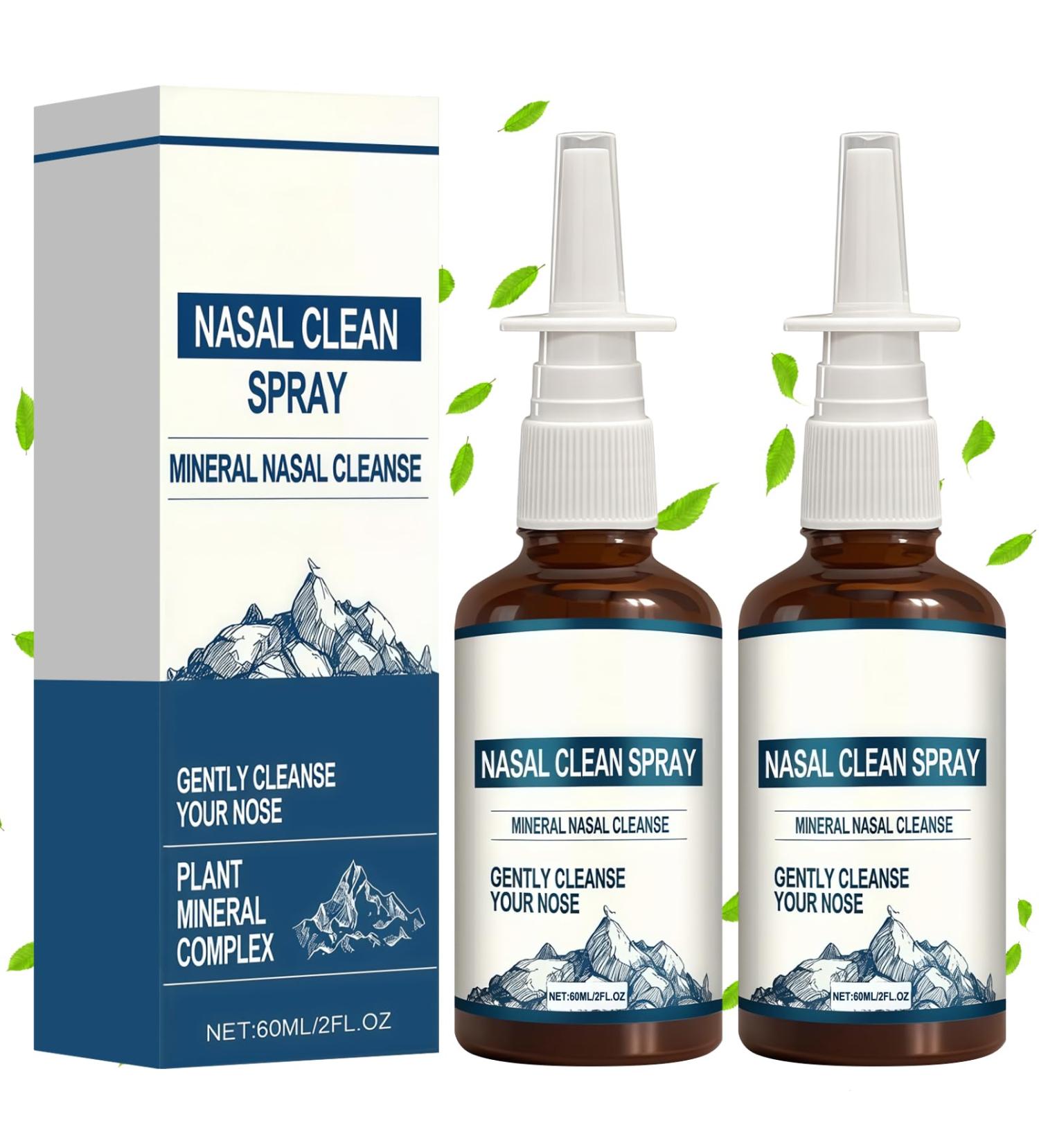 2PCS Iodine Nasal Spray Daily Nasal Cleanse & Care Mist Refreshes Nasal Passages Fine Mist Non-Medicated Nasal Spray for Dry Air Travel & Daily Care - Buy Online on GoSupps.com