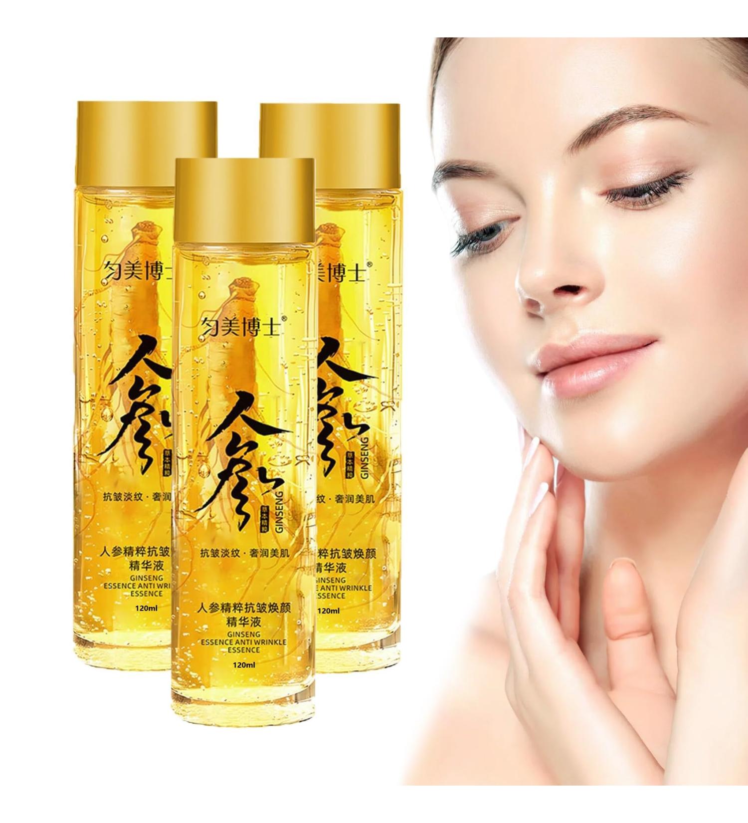  JASUBAI 3 Pack Anti Ageing Serum Ginseng Peptides Serum Anti Wrinkle Ginseng Serum Skin Rejuvenation Anti Ageing Skin Firming Products with Ginseng Ginseng Essence Water - Buy Online on GoSupps.com
