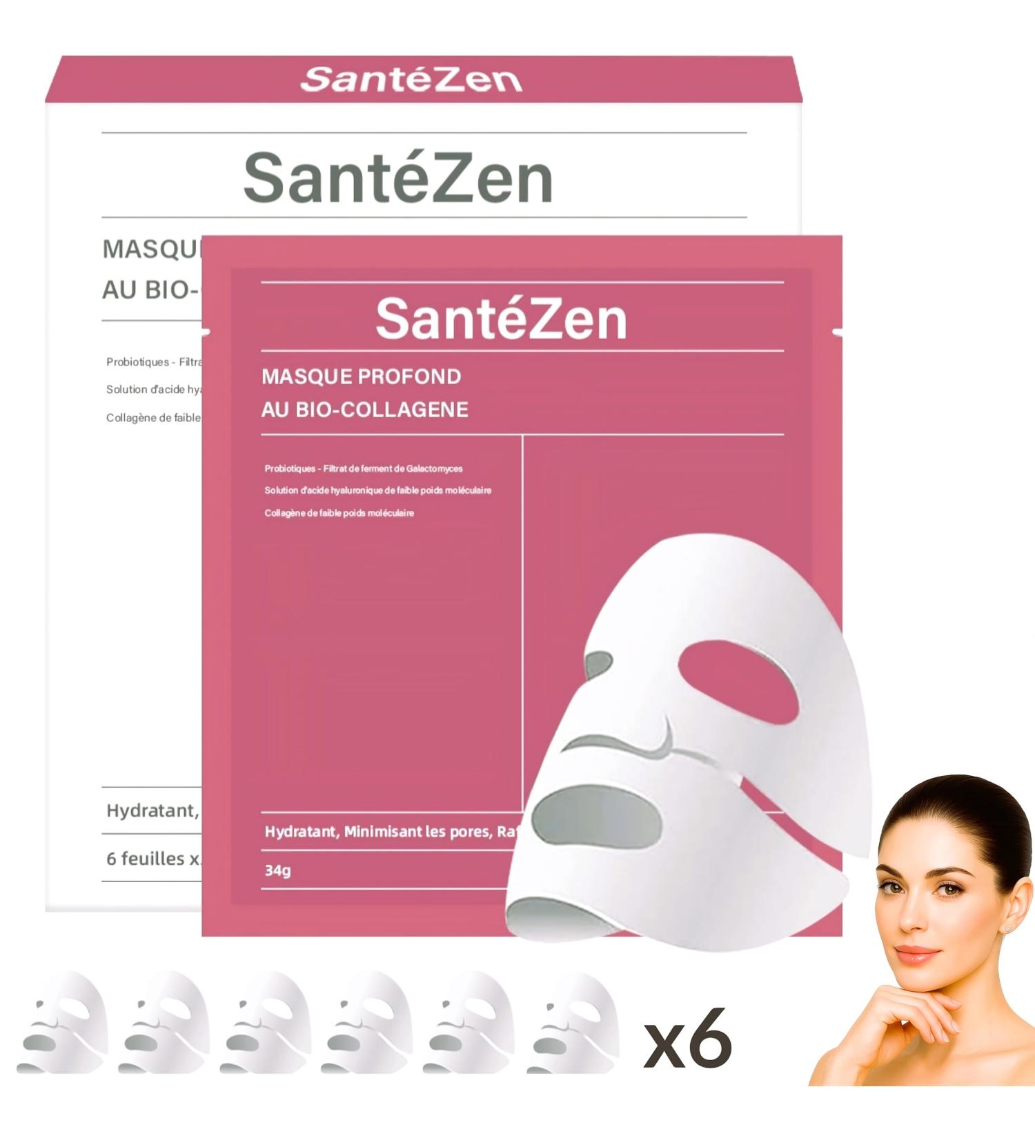 6 Masques Premium | Masque Collagene et Acide Hyaluronique | Masque collag ne Anti-Rides Anti Cernes | Masque visage Soins Hydratant Raffermissant Anti- ge | Peau Lisse et clatante - Buy Online on GoSupps.com