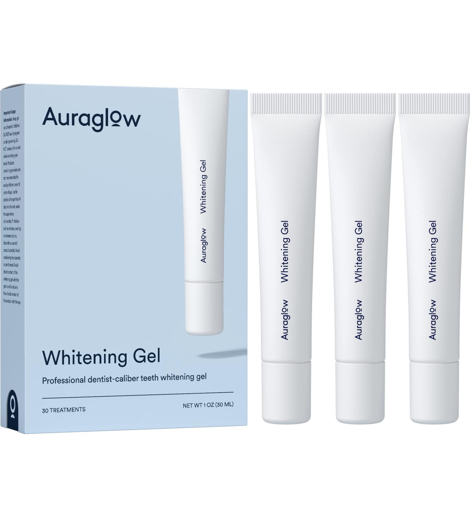 Auraglow 35% Carbamide Peroxide Teeth Whitening Gel Refill Pack - 30 Treatments - Buy Online on GoSupps.com