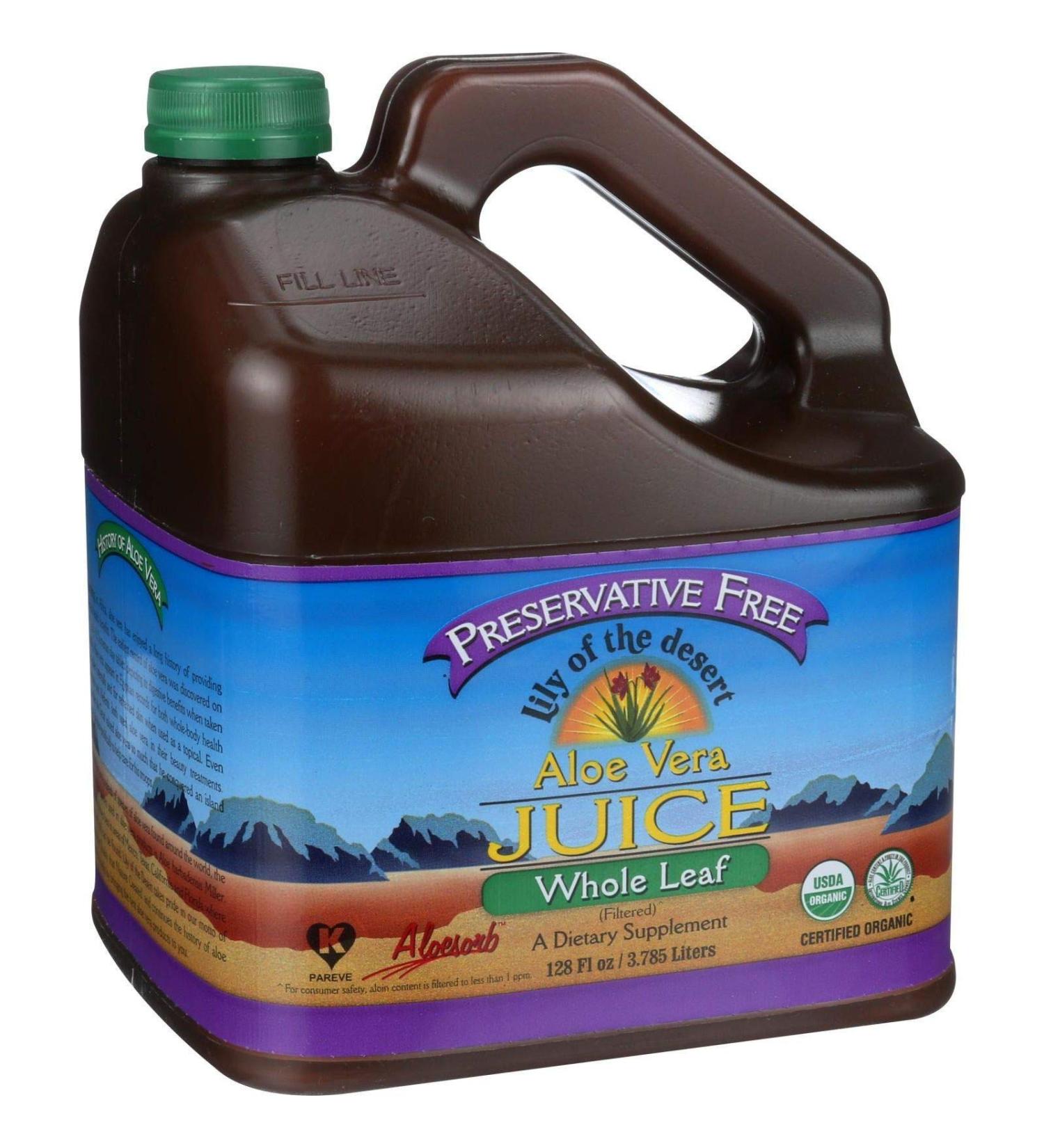 Lily of The Desert Aloe Vera Gel Whole Leaf Filtered 1 Count