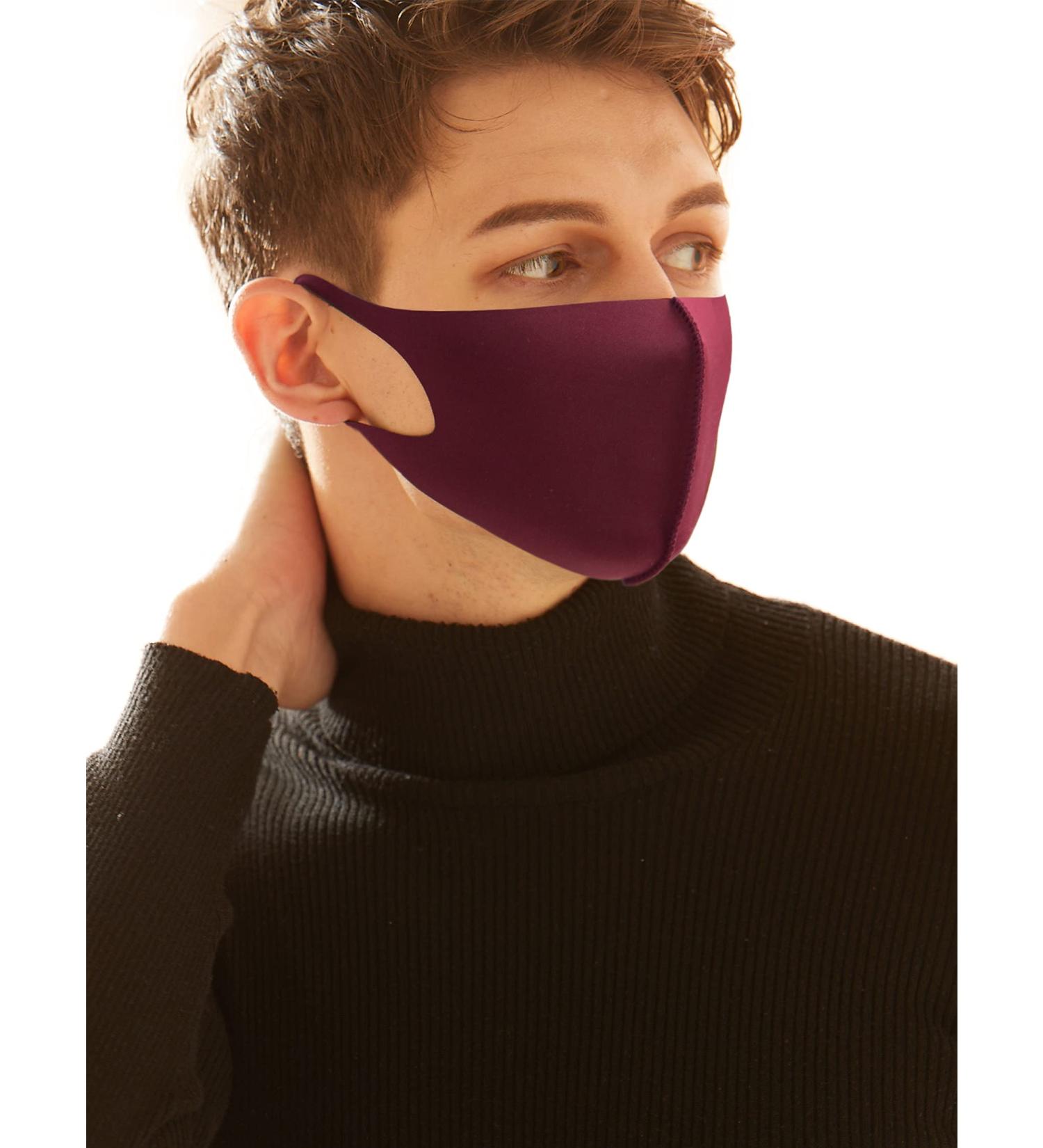 LOOKA Protective Fashion Air Mask - Washable Reusable Comfortable - Burgundy Logo (Small) | Eco-Friendly International Shipping - Buy Online on GoSupps.com