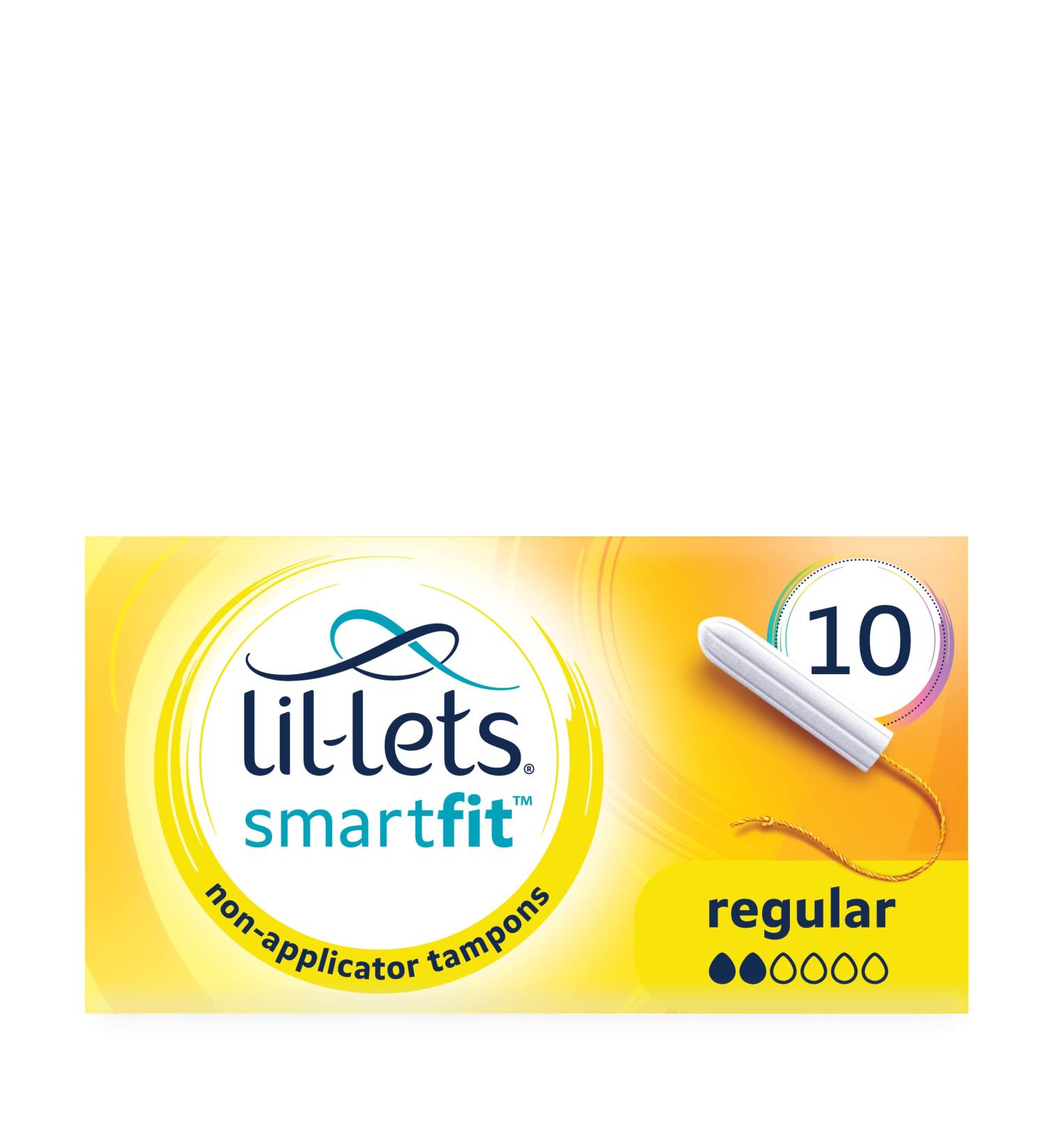 Lil-Lets Non-Applicator Tampons Regular Absorbency - 10 Pack | Eco-Friendly & Comfortable | International Shipping Available - Buy Online on GoSupps.com