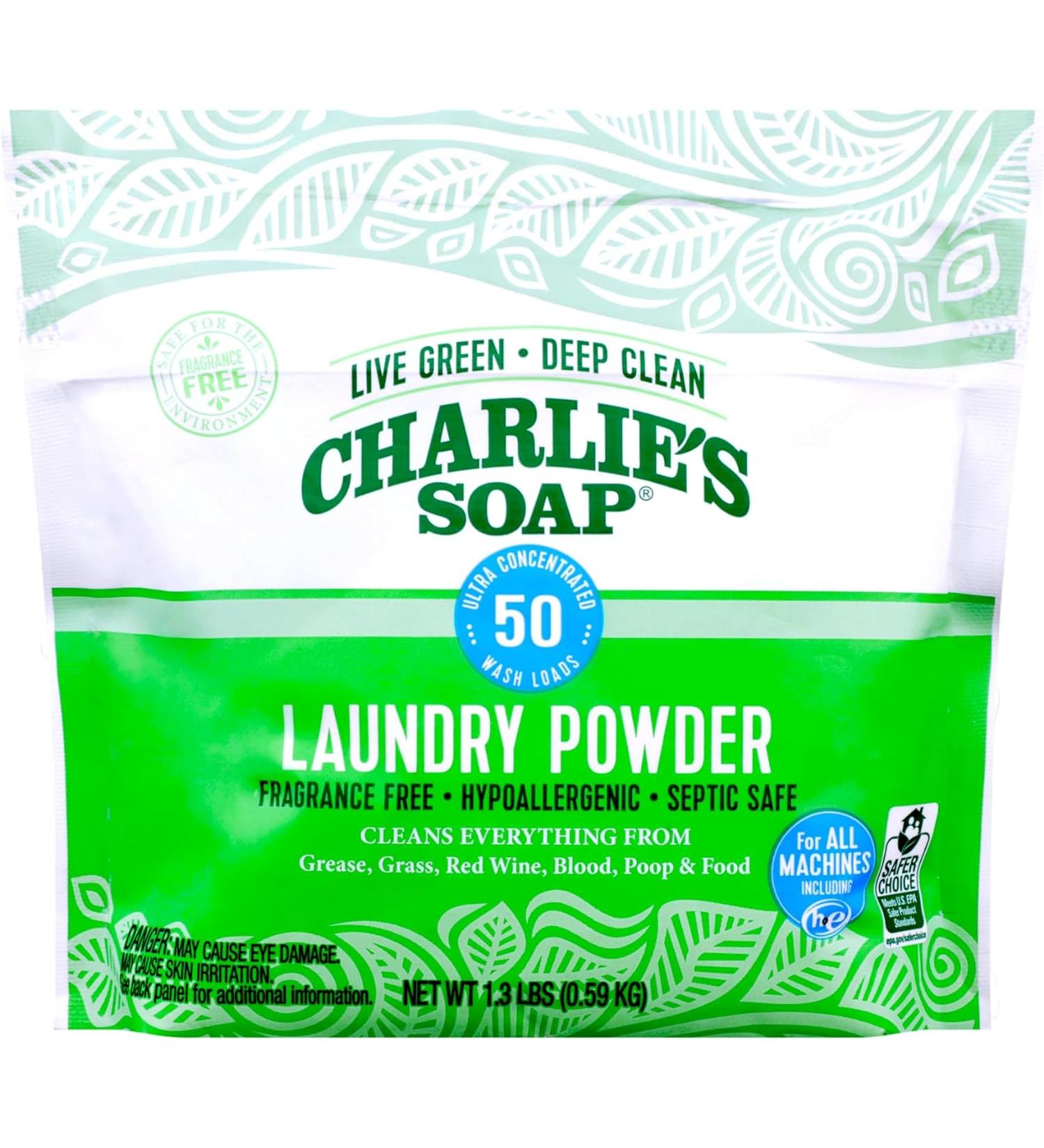Charlie's Soap Charlieâs Soap Laundry Powder - 1.3 lb - Buy Online on GoSupps.com