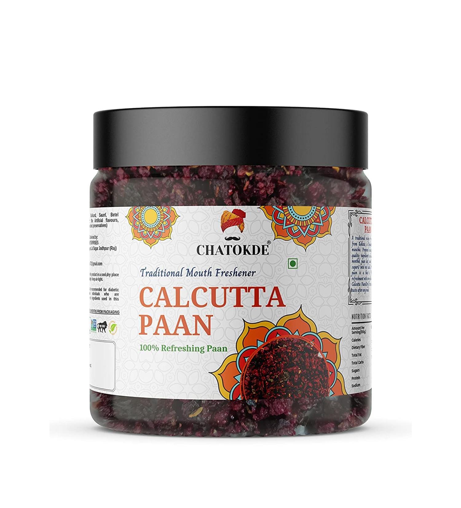 CHATOKDE Calcutta Meetha Mix Mukhwas Mouth Freshener Digestive After-Meal Snack 300gm_Packing May Vary