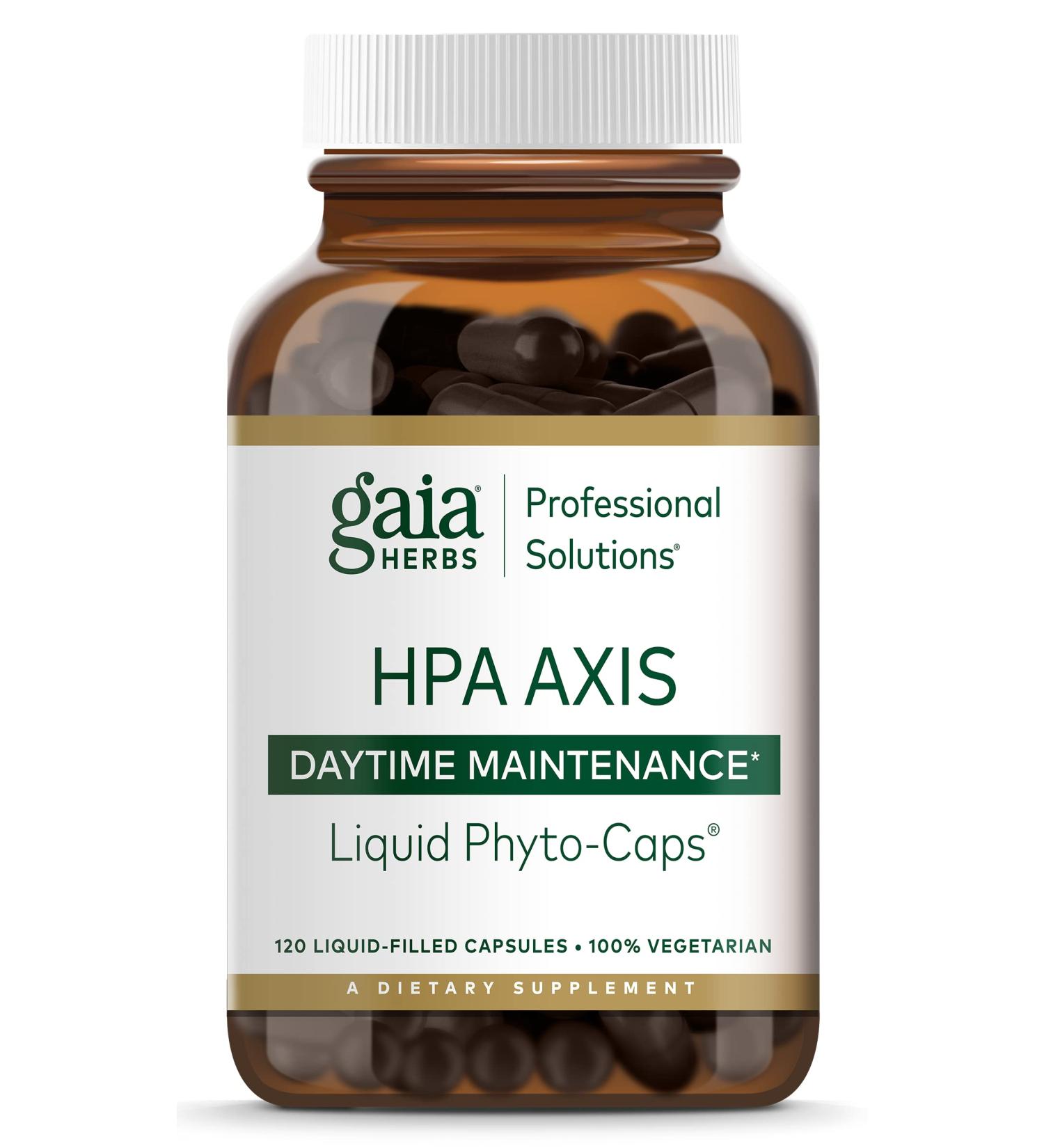 Gaia Herbs Professional Solutions HPA Axis Daytime Maintenance 120 Liquid-Filled Capsules