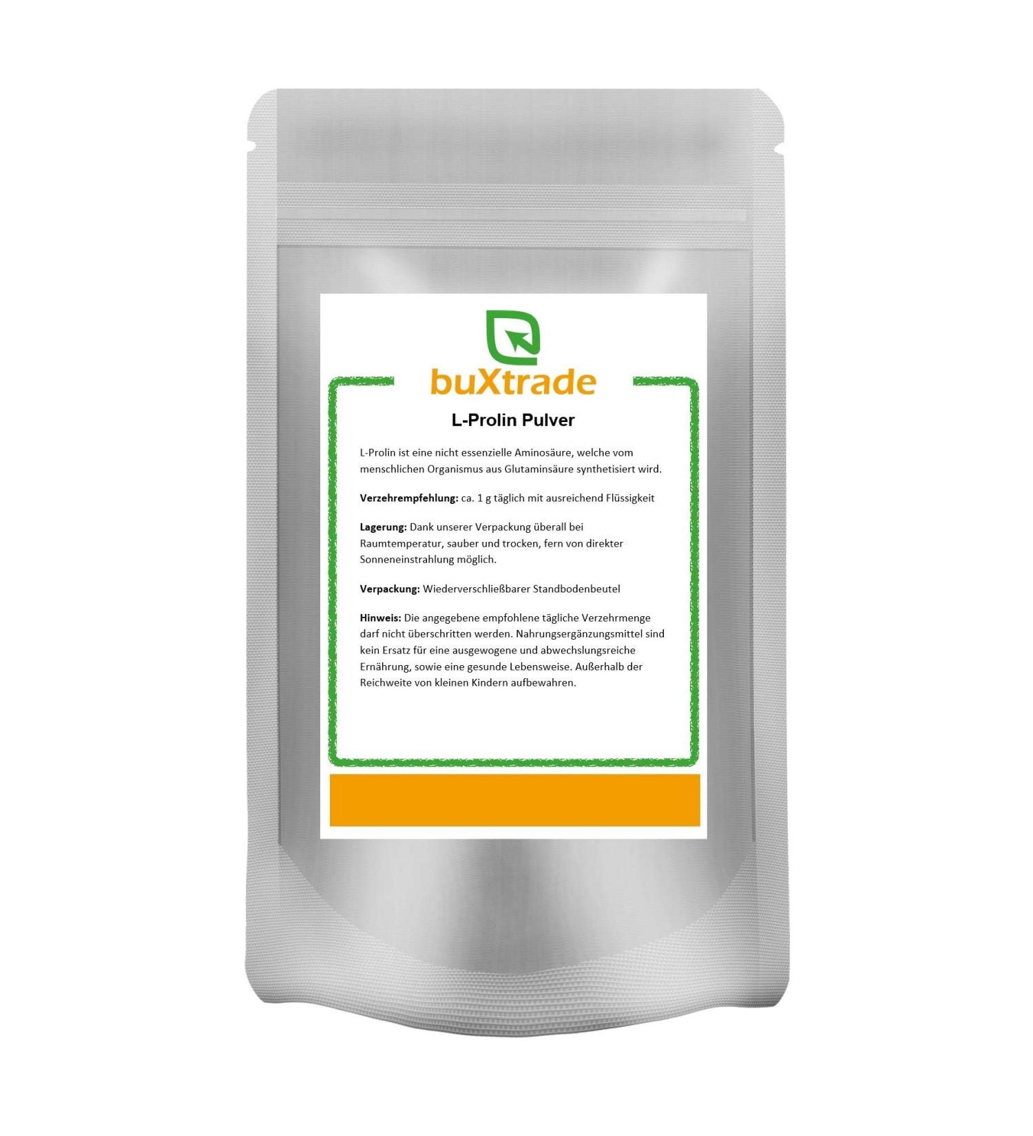 L-Proline | Buxtrade | non-essential amino acid | dietary supplement | proline | 100 g