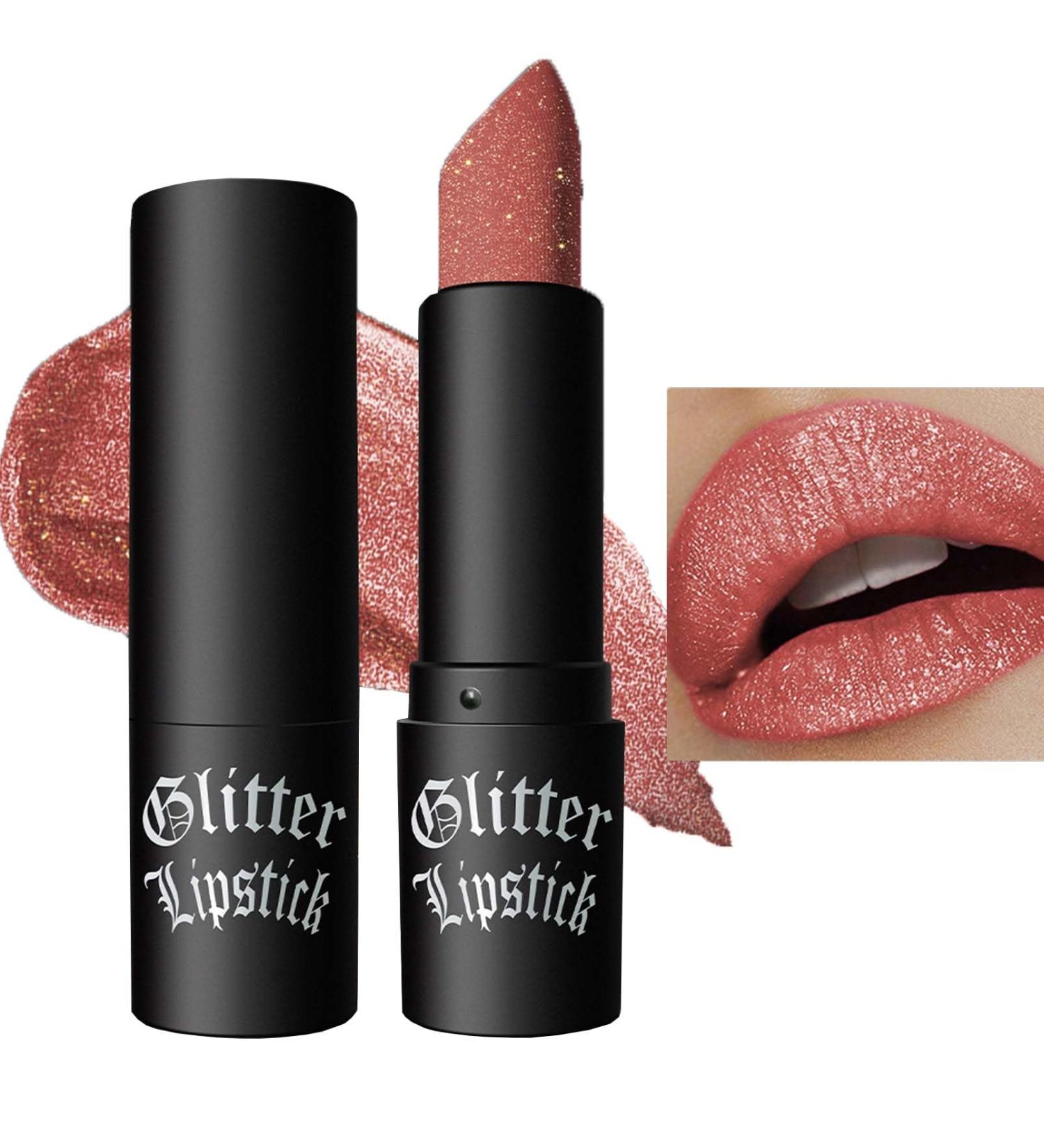  EONFAVE Shimmer Red Lipstick Diamond Glitter 24-hour lipstick long-lasting highly pigmented non-sticky for women (02 lip) - Buy Online on GoSupps.com