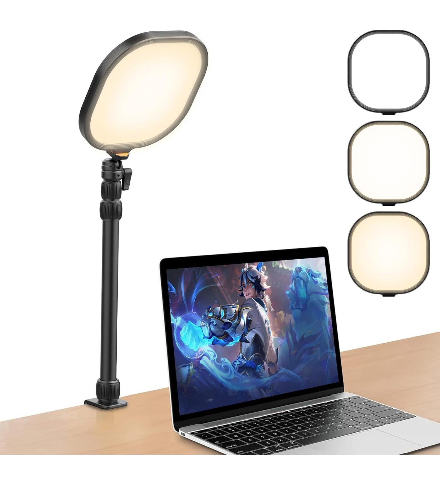 ULANZI Select  - Desk Key Light for Zoom Video - K7 Pro Key Lighting Dimmable 3200K-5600K 15W  CRI 95+ Edge Emitting  Desk Clamp  360° Degree Ball Head Extendable Pole for Streaming Conference - Buy Online on GoSupps.com
