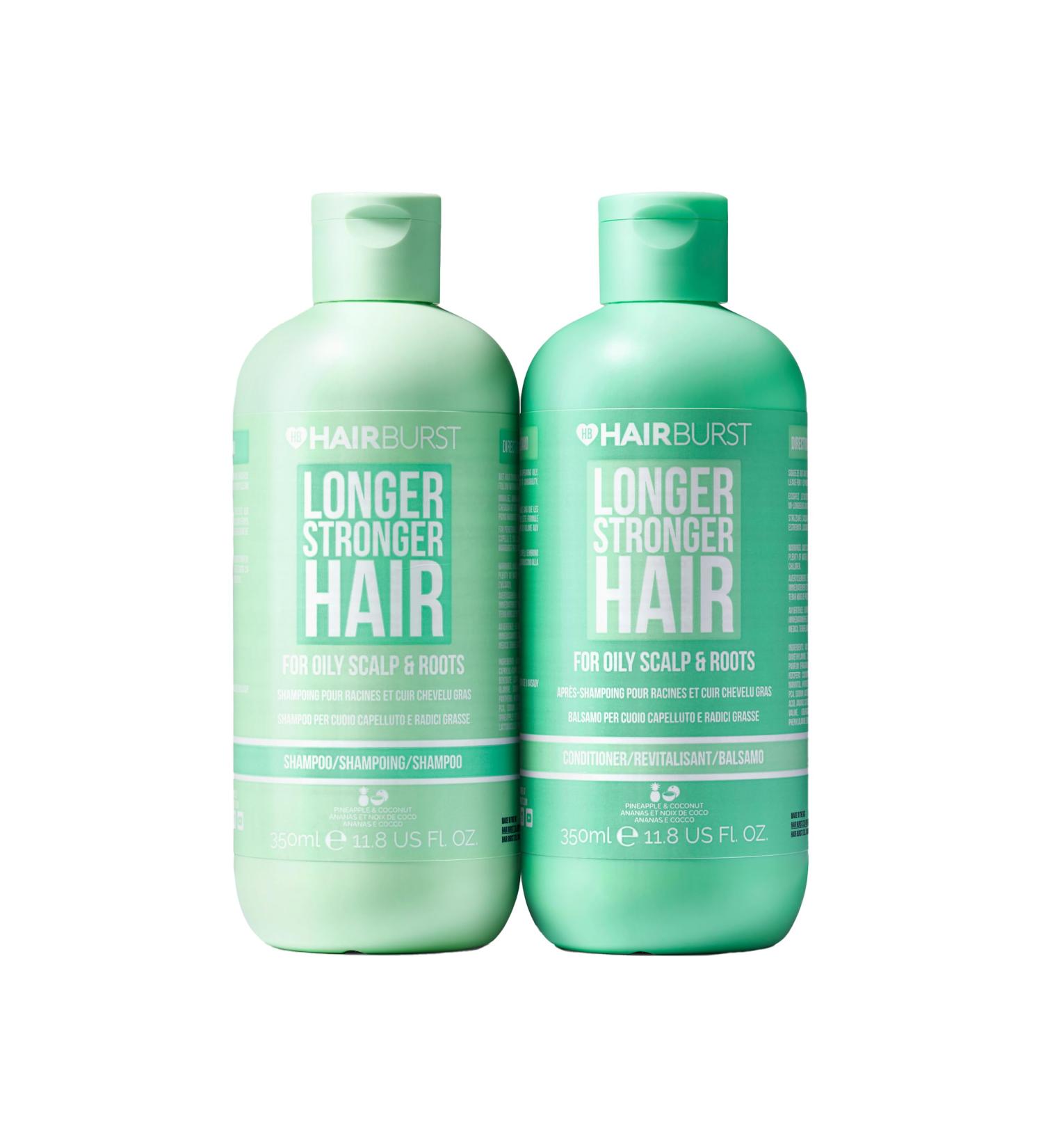 Hair Burst Shampoo & Conditioner Set for Greasy Hair | Paraben Silicone & SLS Free | Nourishing Hair Care Routine for Women (2x 350ml) - Buy Online on GoSupps.com
