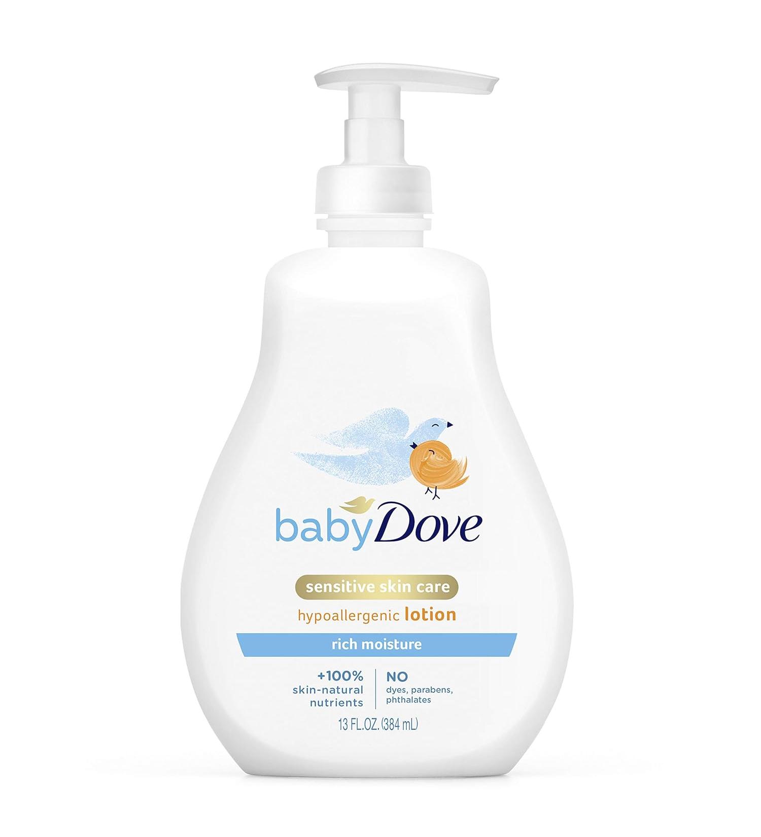 Dove Baby Rich Moisture Lotion 13 fl oz - Nourishing Hydration for Delicate Skin - Buy Online on GoSupps.com