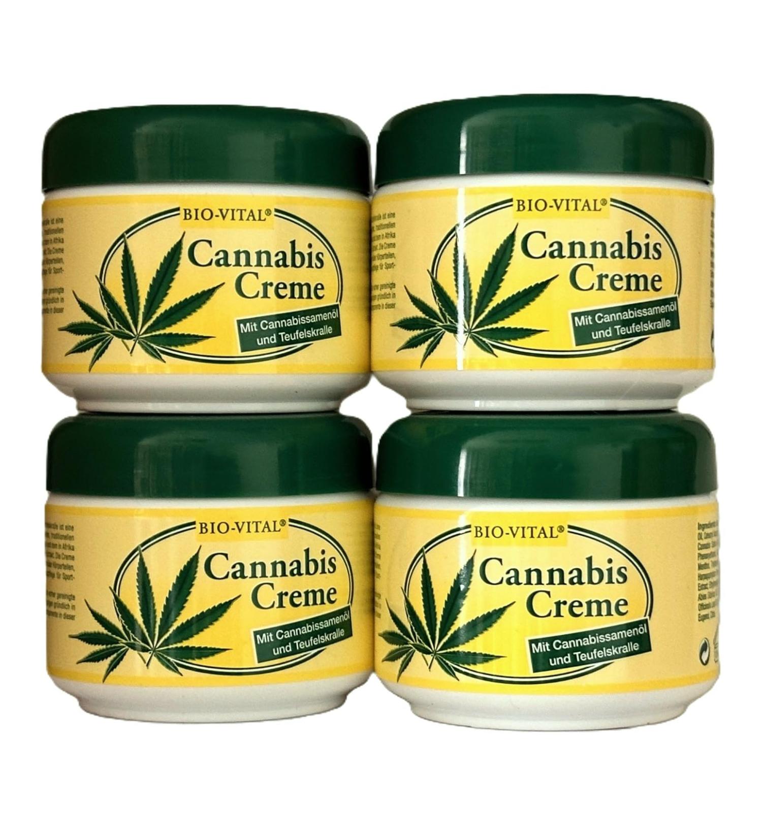  Bio-Vital Devil's Claw Cannabis Cream Body Hemp 4 x 125 ml - Buy Online on GoSupps.com