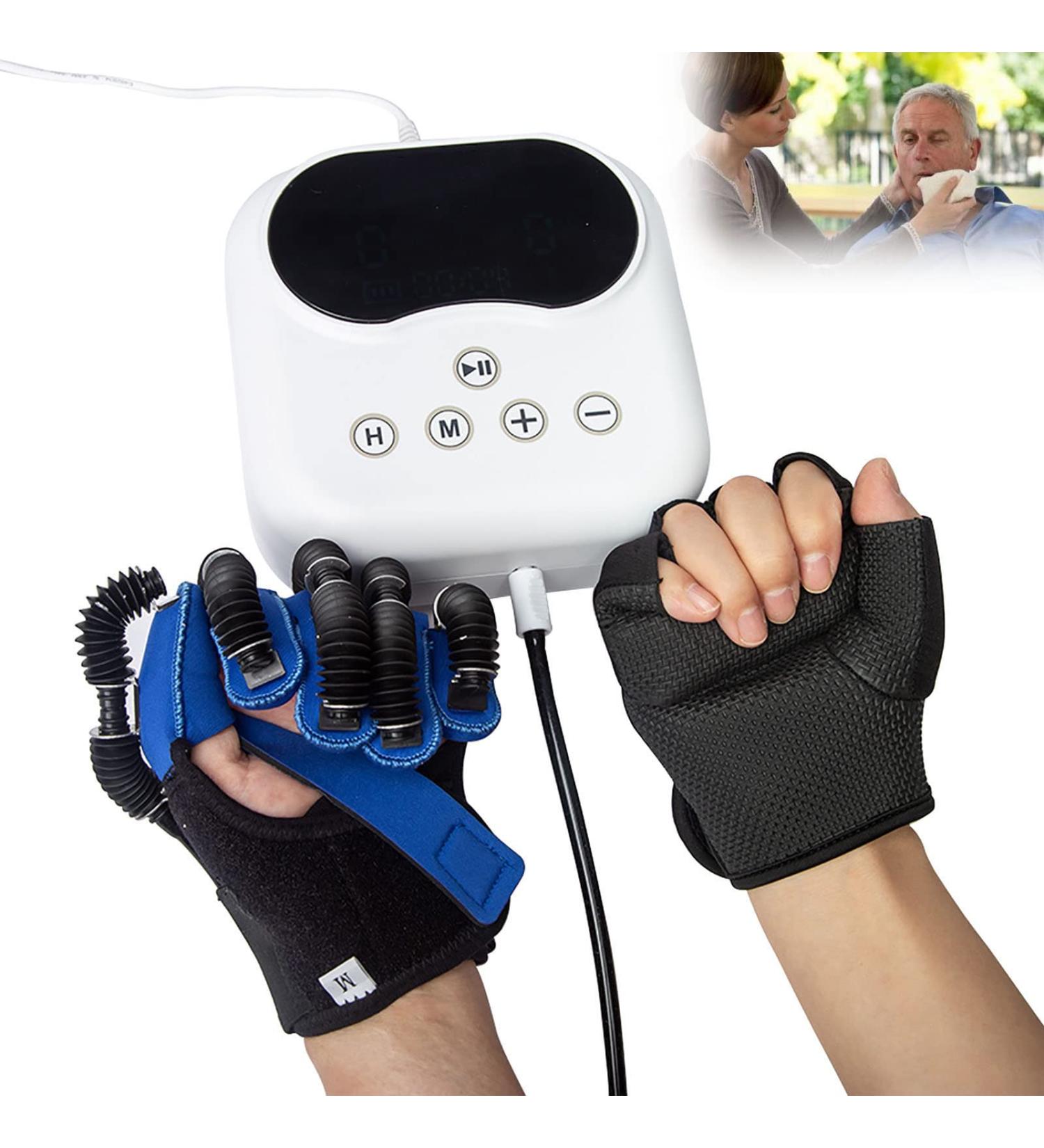 ZZBB Stroke Hand Splint Finger Training Stretching Functional Grip Assistive Gloves Rehabilitation Training Equipment Right Medium