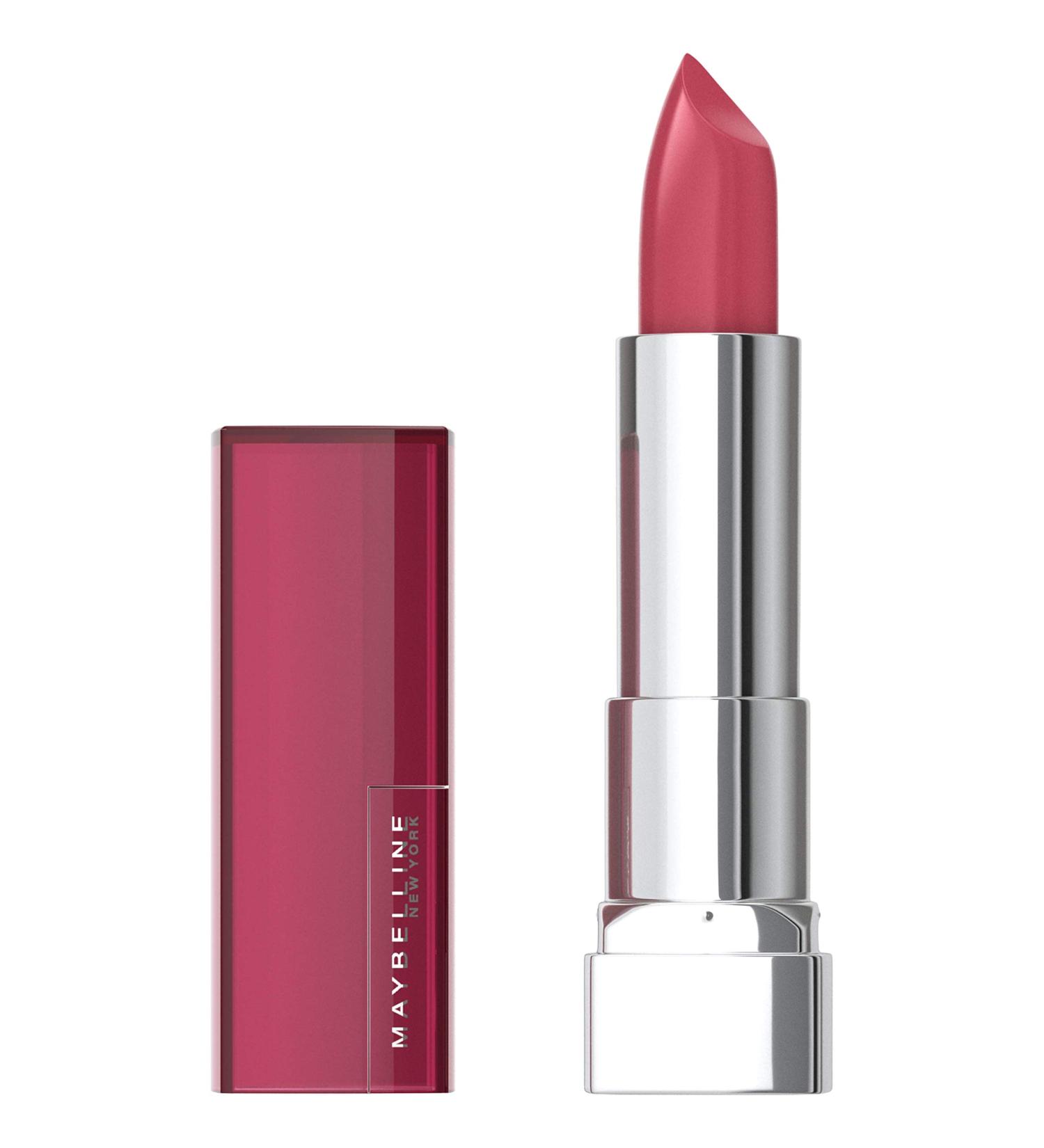 Maybelline Color Sensational Lipstick  Lip Makeup  Cream Finish  Hydrating Lipstick  Nude  Pink  Red  Plum Lip Color  Pink Pose  0.15 oz  (Packaging May Vary) 233 PINK POSE 1 Count (Pack of 1) - Buy Online on GoSupps.com