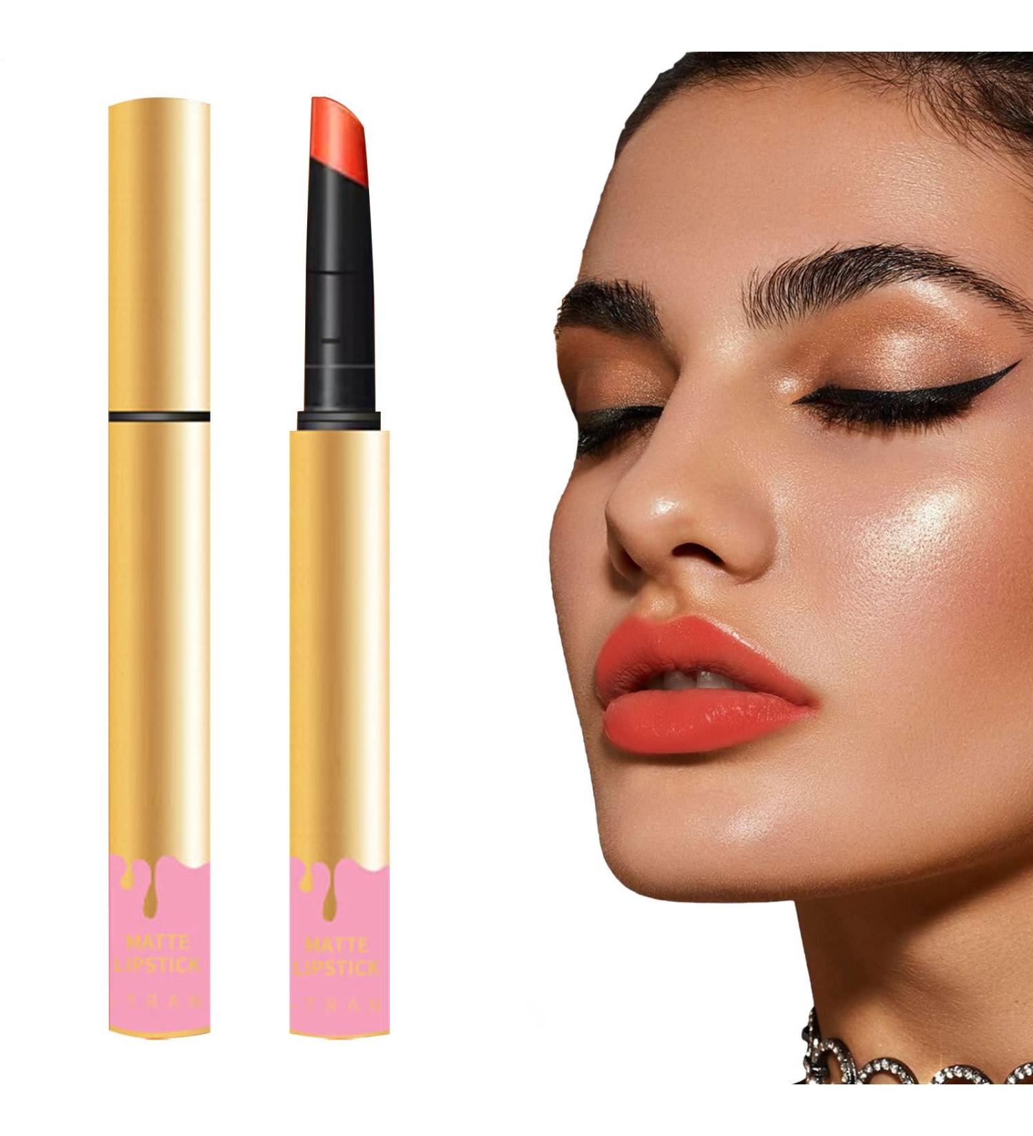  Uozonit Women's Lipstick Smear-Resistant Makeup Beauty Cosmetics - Glossy Lip Stick | For Weekend Outings Dinner Dates Events - Buy Online on GoSupps.com