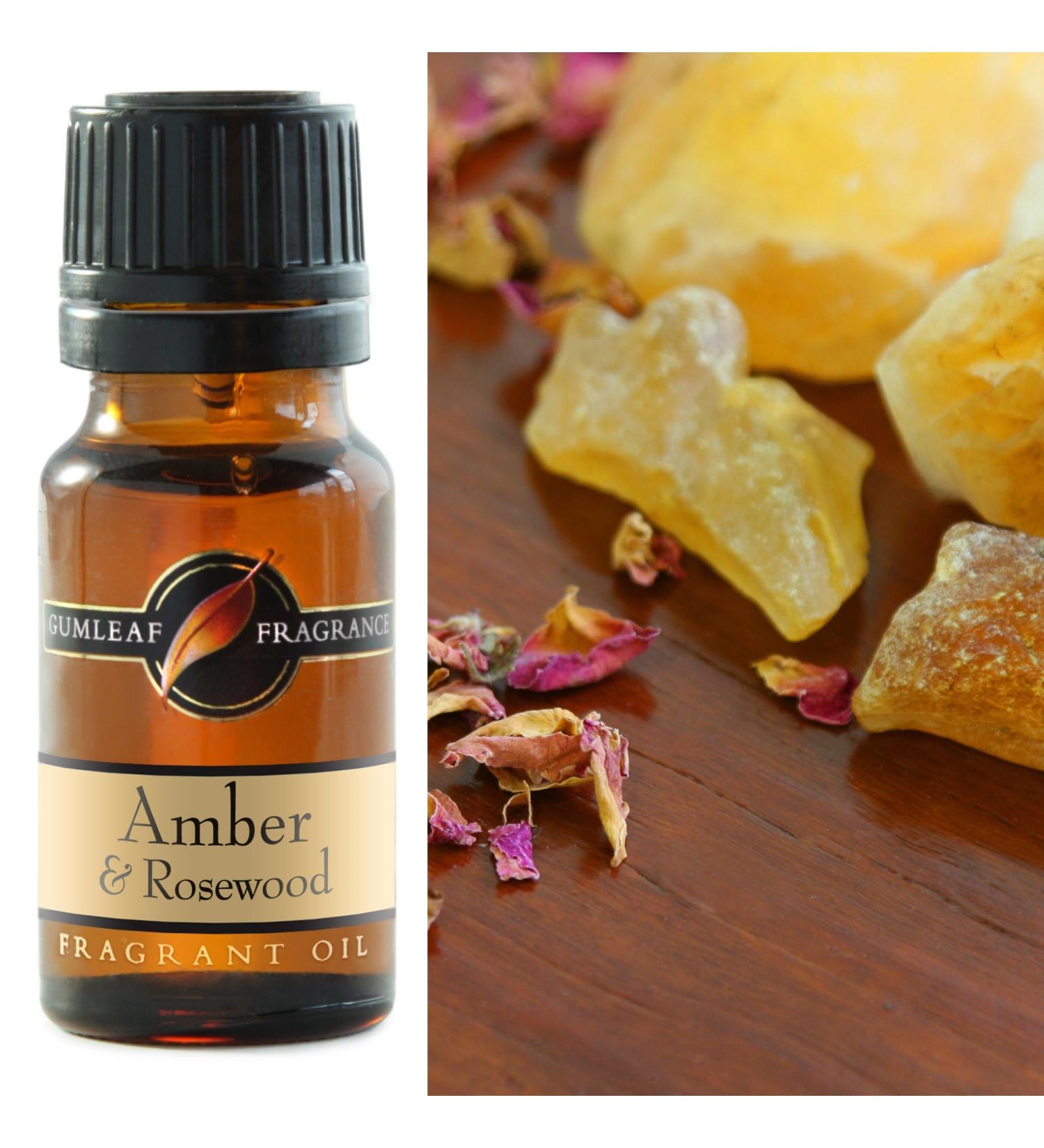 Gumleaf Fragrance Amber & Rosewood Fragrant Oil - 0.34fl oz Cruelty Free & Vegan Phthalate-Free Fragrance