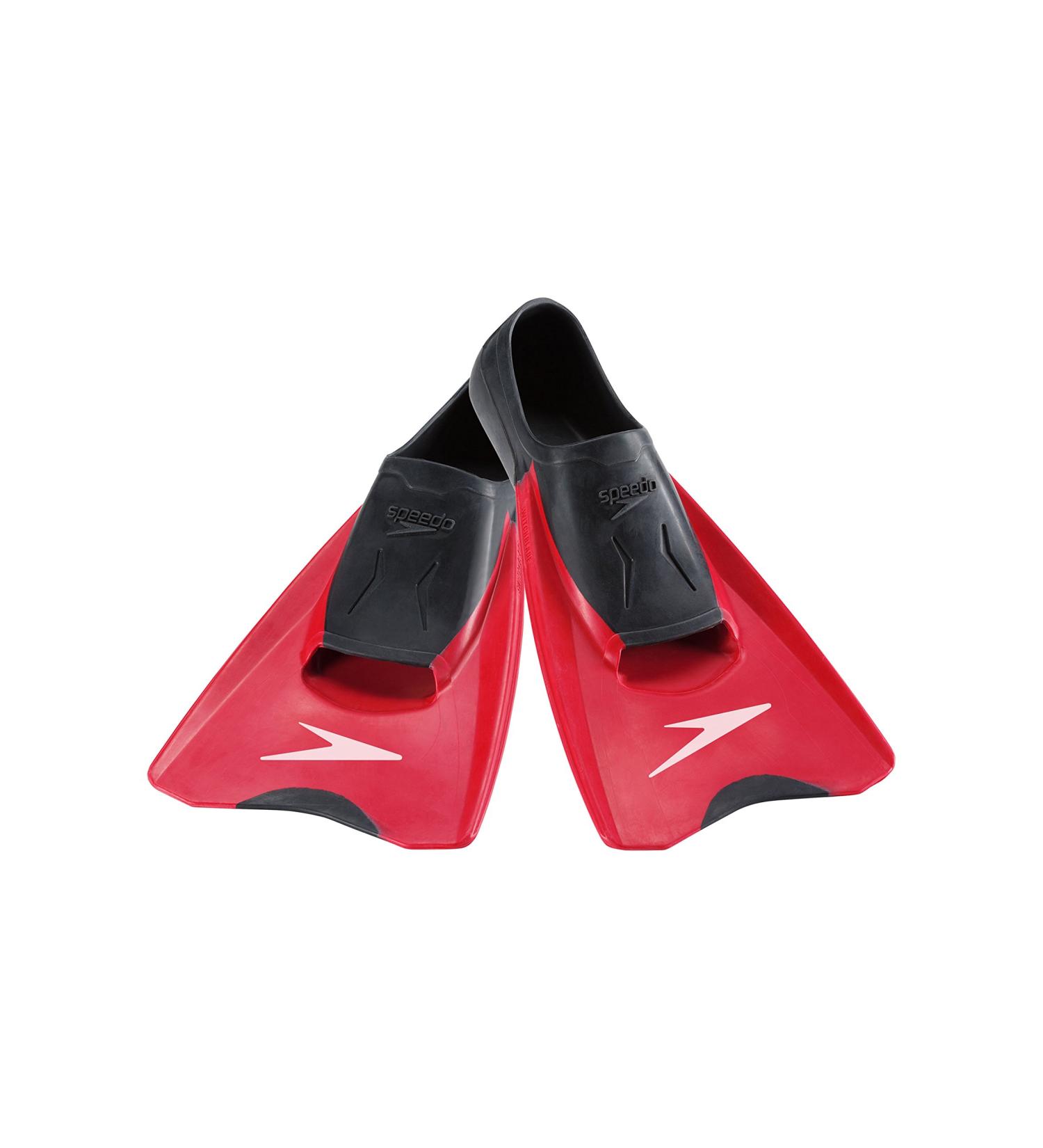 Speedo Swim Training Fins Switchblade L - Men's 9-10 | Women's 11-12 Black/Red - Buy Online on GoSupps.com