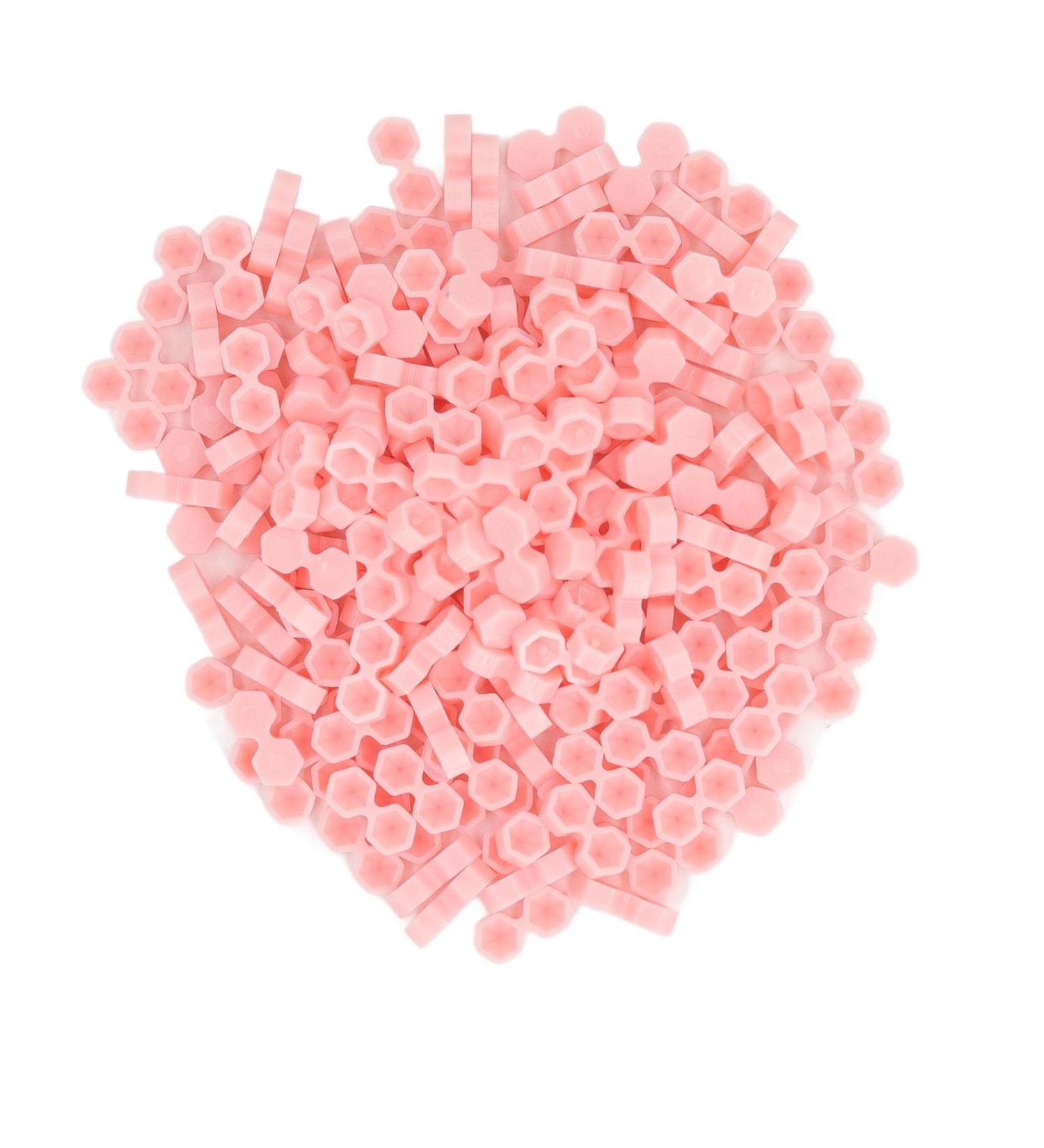 200PC Diamond-Shaped Eyelash Extension Adhesive Cups - Disposable Pink Holders for Professionals | Premium Quality & International Shipping - Buy Online on GoSupps.com