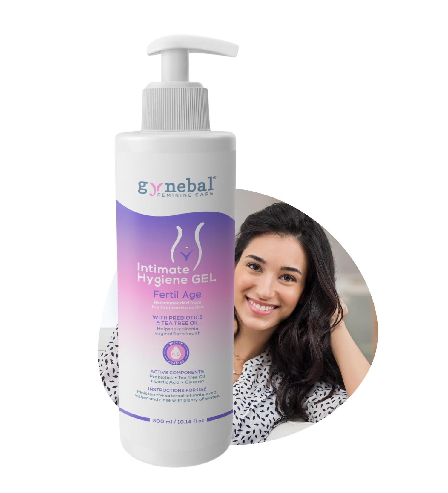 300 ml Prebiotic Intimate Wash Lotion for Women | pH 4.5 Soothing Gel with Tea Tree Oil - Gentle Care for Itching and Vaginal Dryness - Buy Online on GoSupps.com