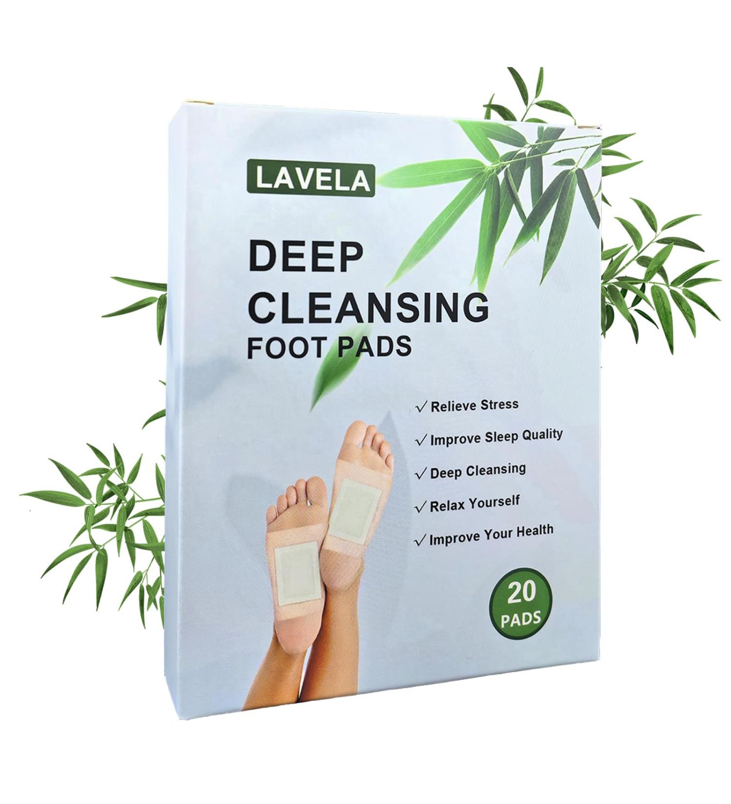 LAVELA Deep Cleansing Foot Pads - Ginger Oil Patches for Lymphatic Drainage Stress Relief & Better Sleep - 20 Count - Buy Online on GoSupps.com