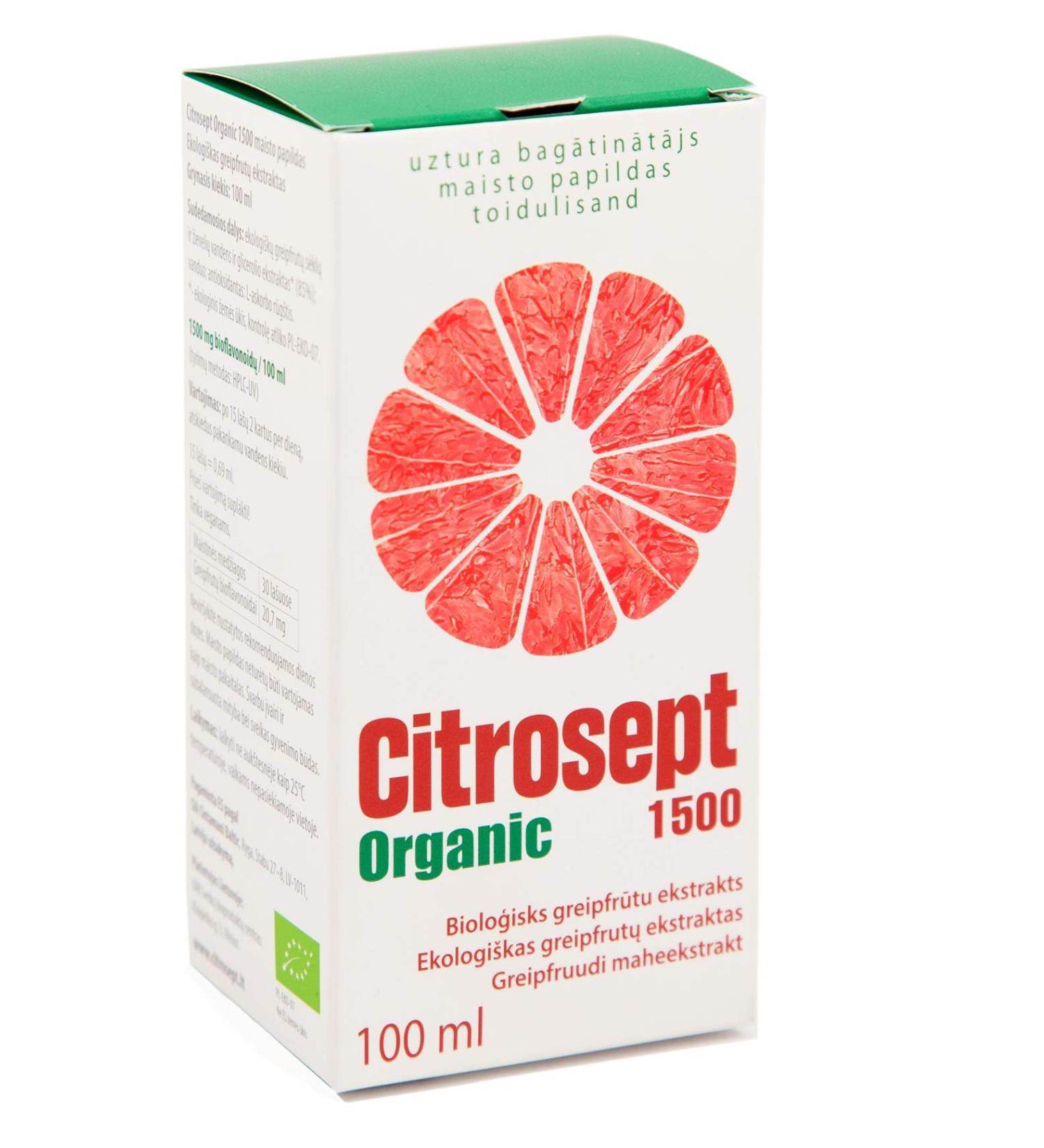 Citrosept Grapefruit Seed Extract 100ml Liquid Very High in Bioflavonoids and Natural Vitamin C - Buy Online on GoSupps.com