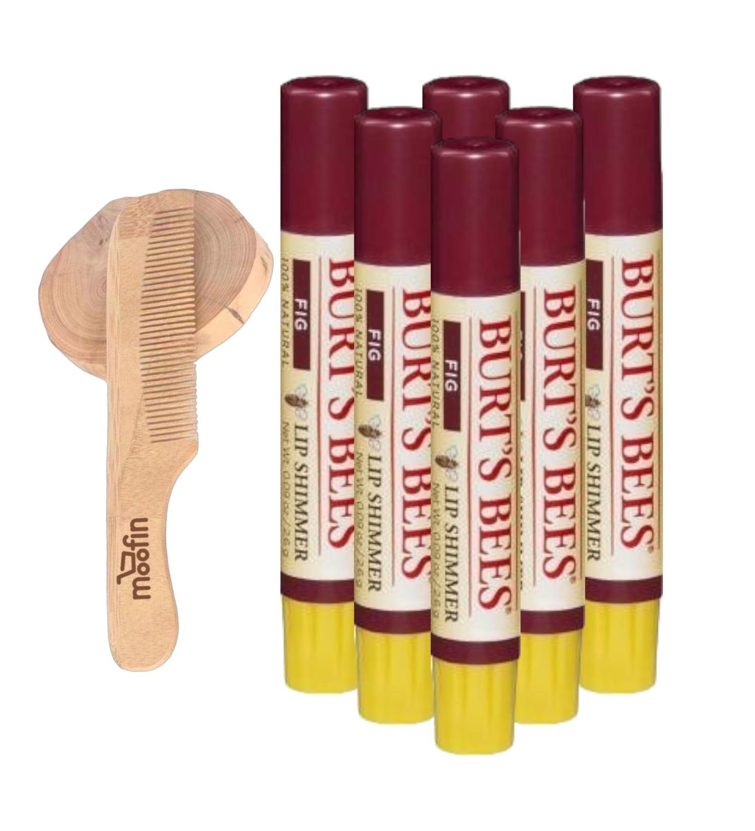 Buy Lip Shimmer Fig Shade - Nourishing Natural Lip Color with Shea Butter & Fruit Oils | Moisturizing Make Up (Pack of 6) - International Shipping Available - Buy Online on GoSupps.com