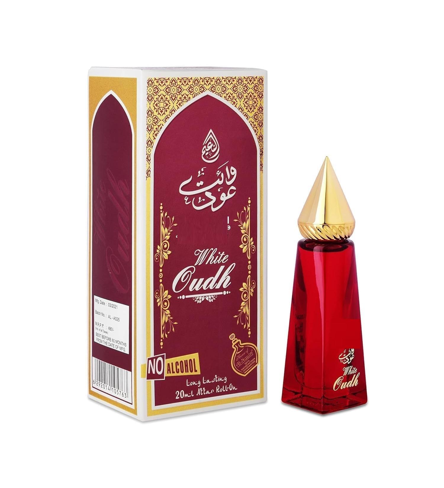 YUJI White Oudh | Alcohol Free | Attar Roll On | Long Lasting Fragrance For Men & Women | 20ml - Buy Online on GoSupps.com