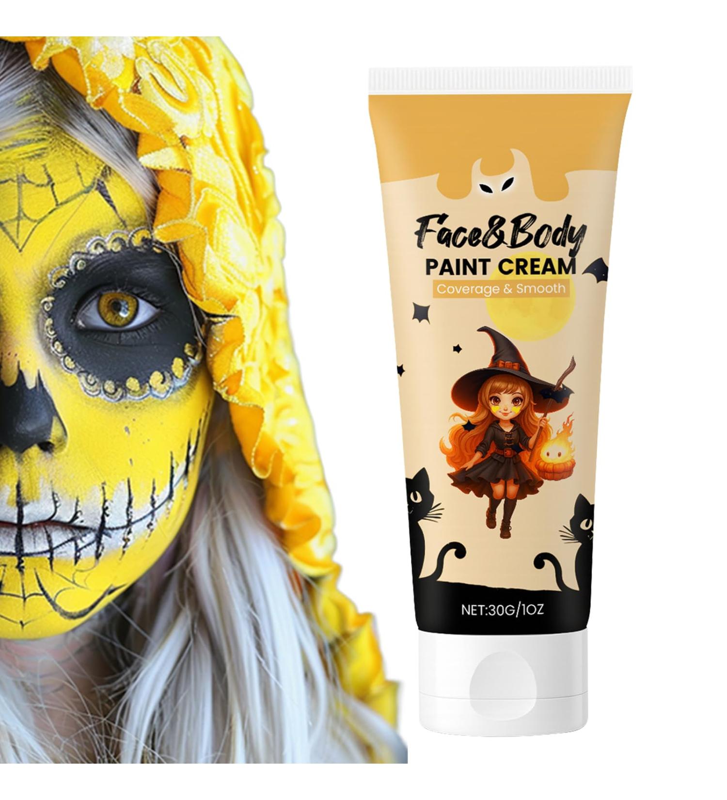  Dubbulon Face and Body Paint - Total Body Cream Paint | Long-Lasting Makeup for Men and Adults | Christmas Zombie Skeleton Vampire - Buy Online on GoSupps.com