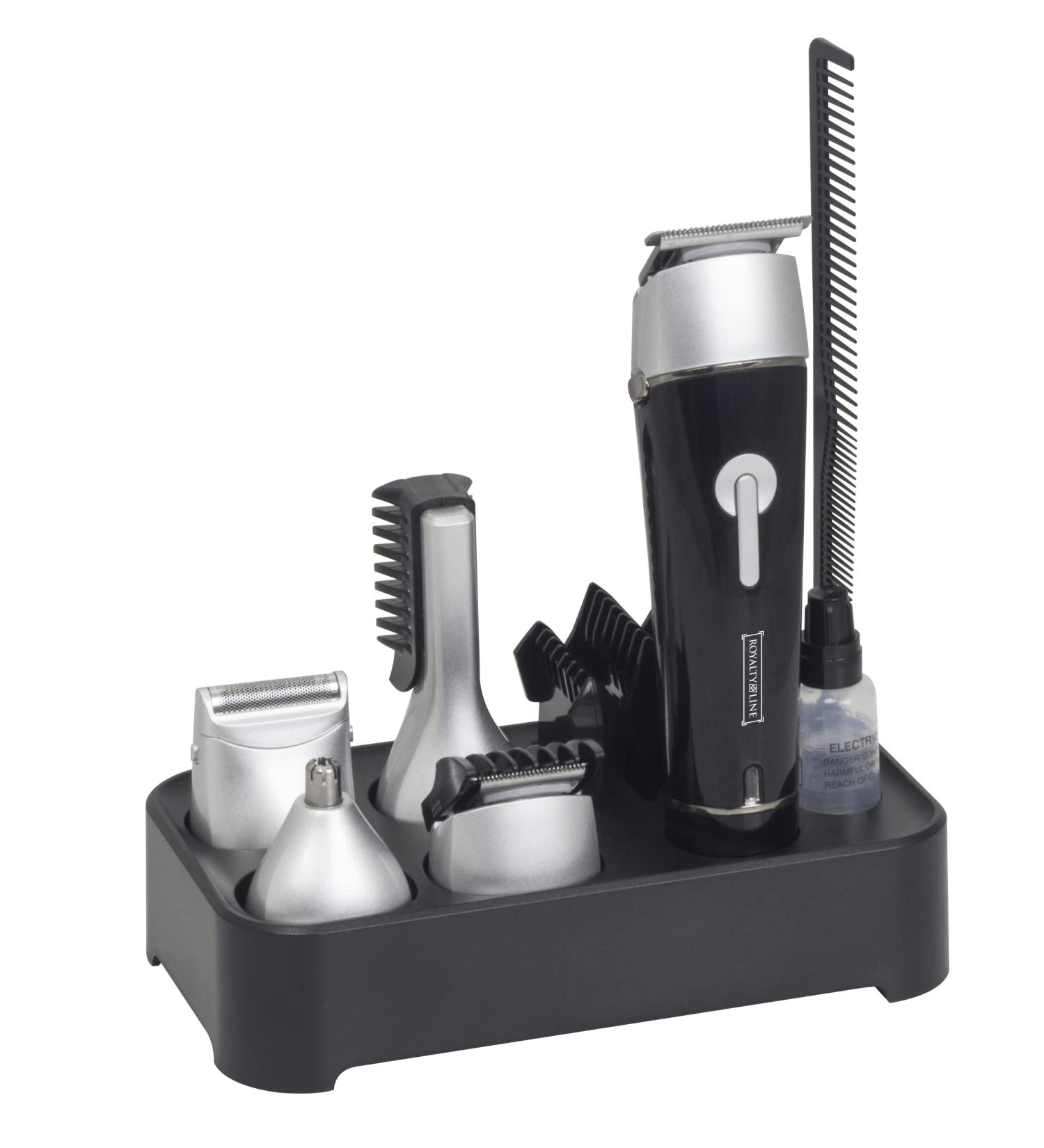 ROYALTY LINE shaving set 100 240 V beard trimmer and 5 in 1 care set waterproof 52.5 x 34.5 x 50.5 cm
