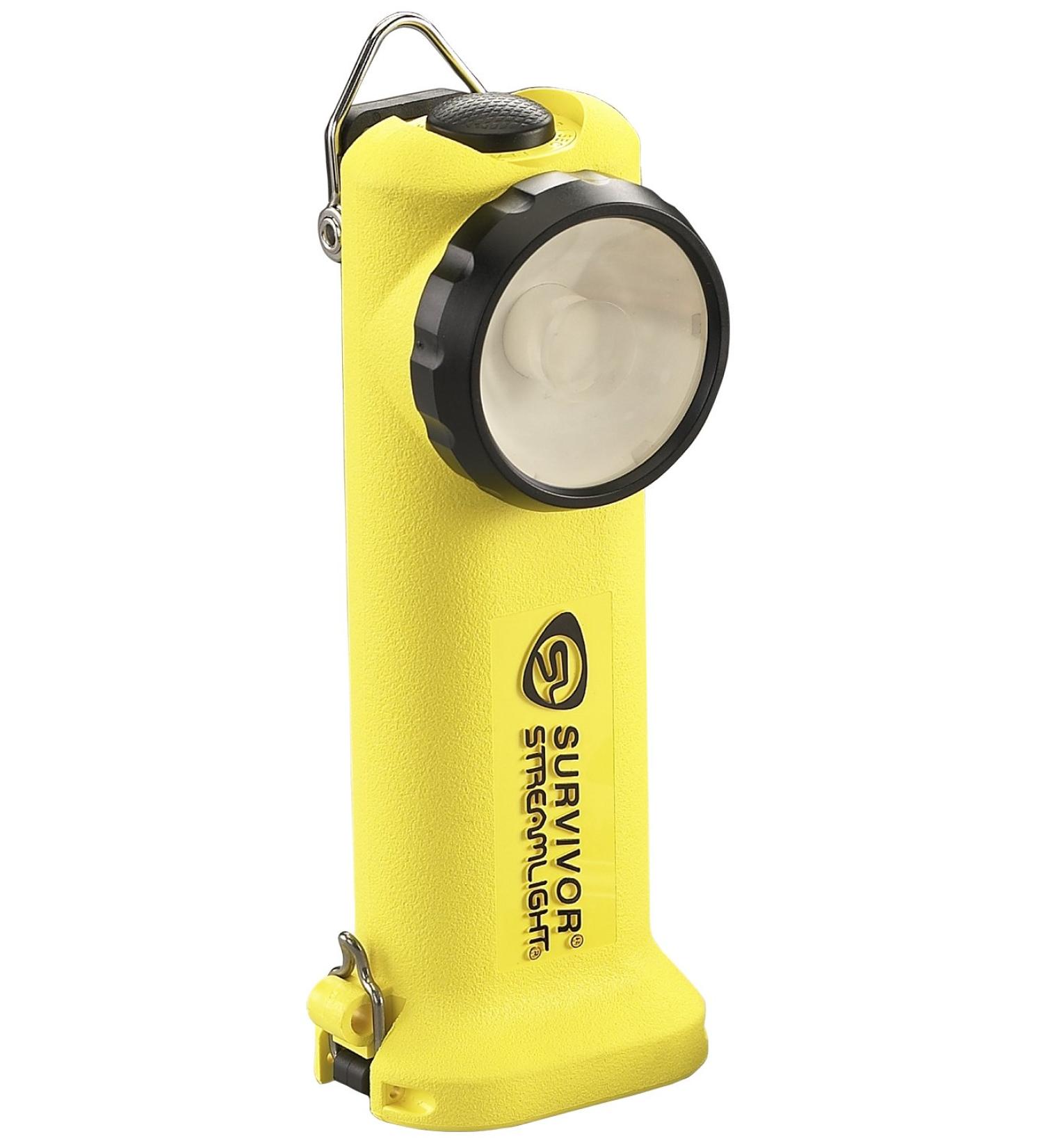 Streamlight 90541 Survivor LED Flashlight - 175 Lumens Right Angle | Durable Yellow Alkaline Model for International Shipping - Buy Online on GoSupps.com