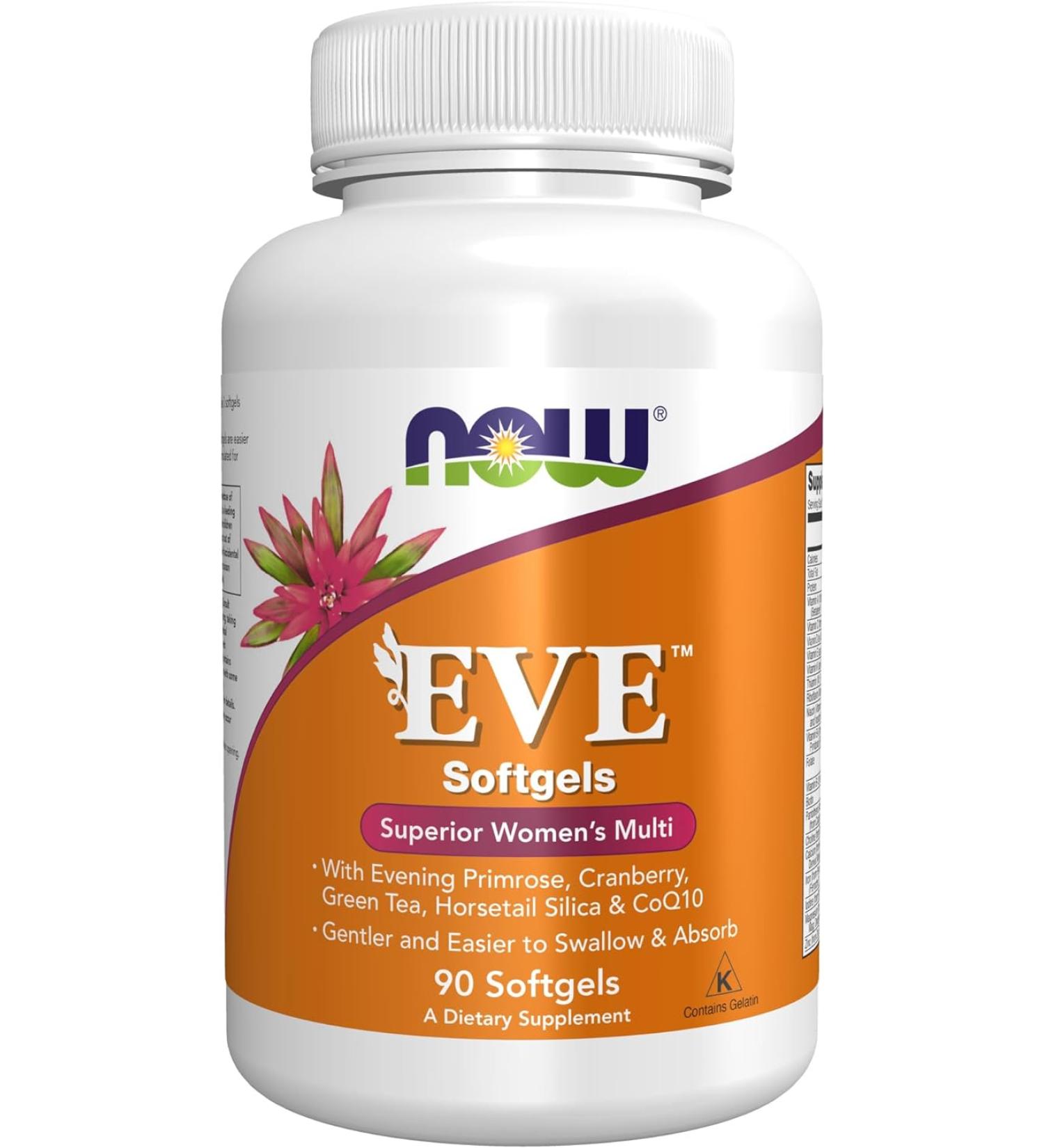 NOW Foods Eve Women's Multivitamin - Cranberry - 90 Softgels - Buy Online on GoSupps.com