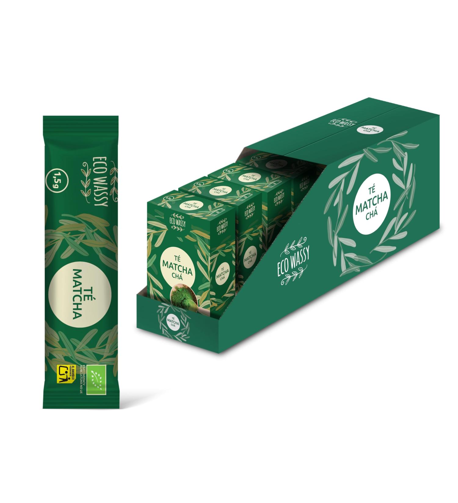  ECO WASSY Certified Japanese Matcha Tea. 100 Ceremonial Grade Cans.100 Individual Sticks for Easy Transport.100% Natural Matcha Powder. Reducing detoxifying and antioxidant. (100 sticks) - Buy Online on GoSupps.com